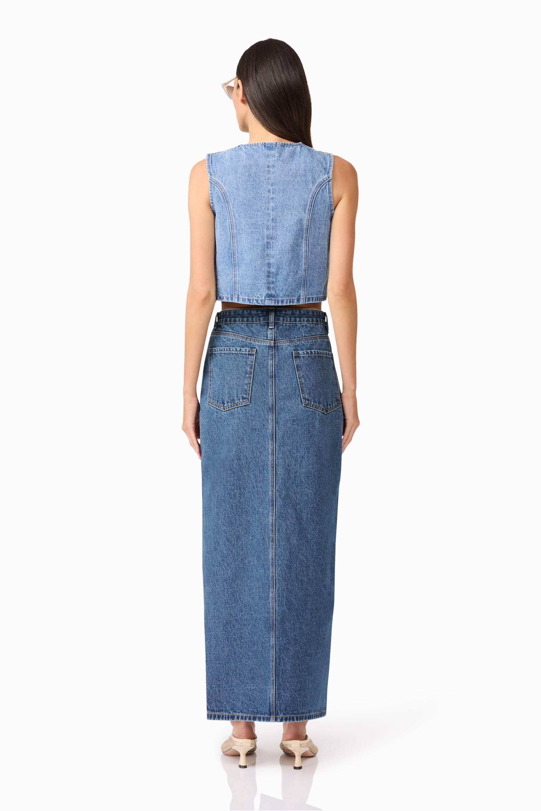 CURAAE Adalynn Denim Vest - Image 4