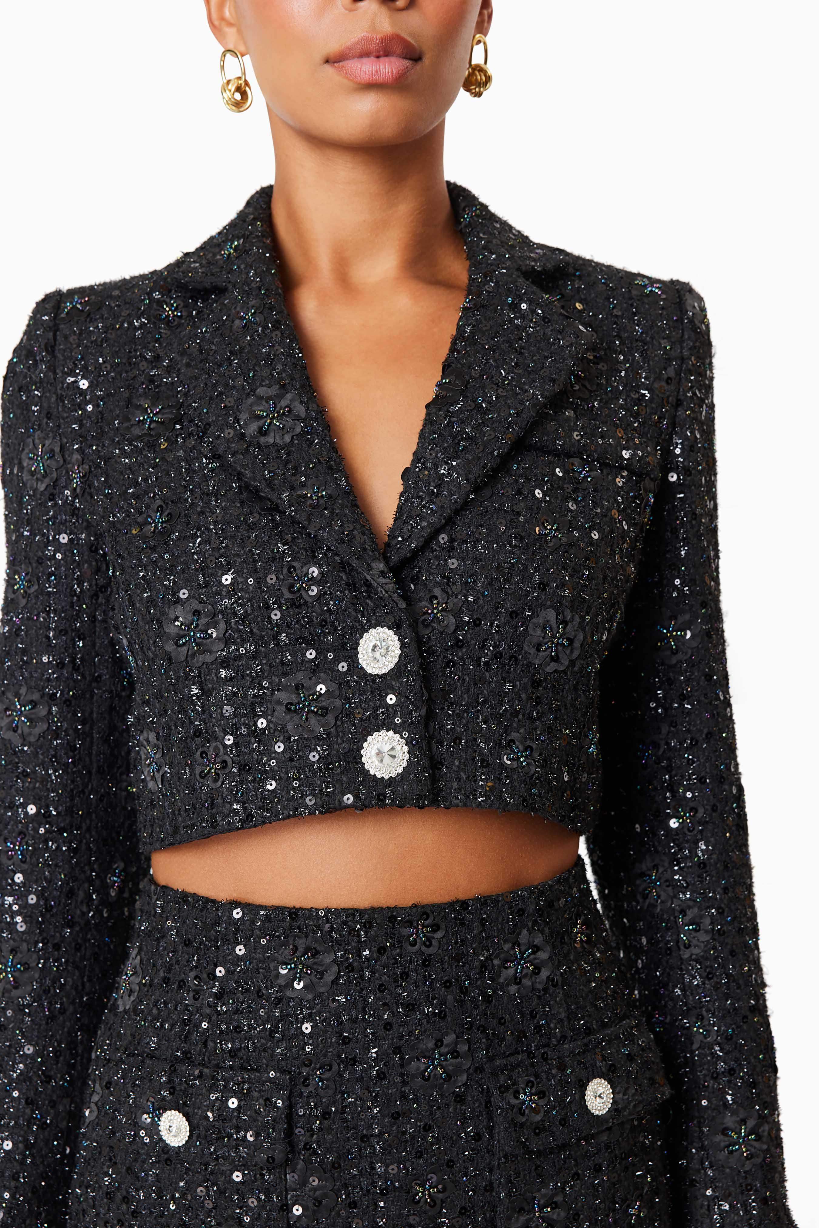 Adeline Mini Two Piece Set In Black - Image 6