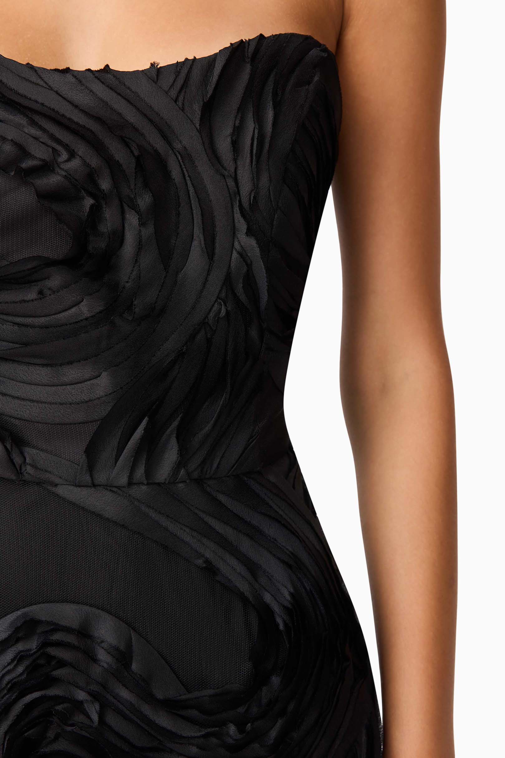 Asher Sweetheart Midi Dress in Black - Image 6