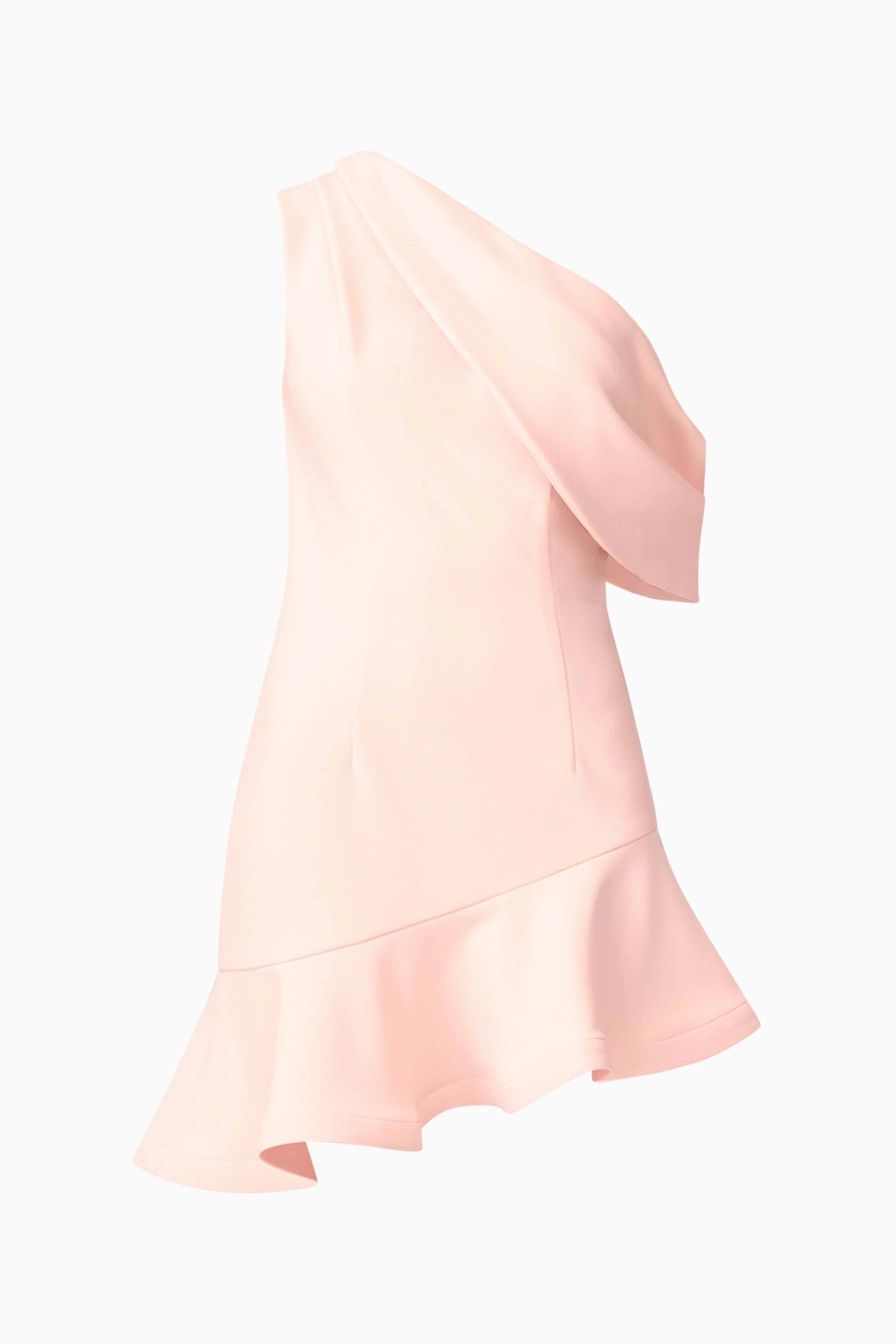 Ava Asymmetrical Mini Dress in Pink - Image 2