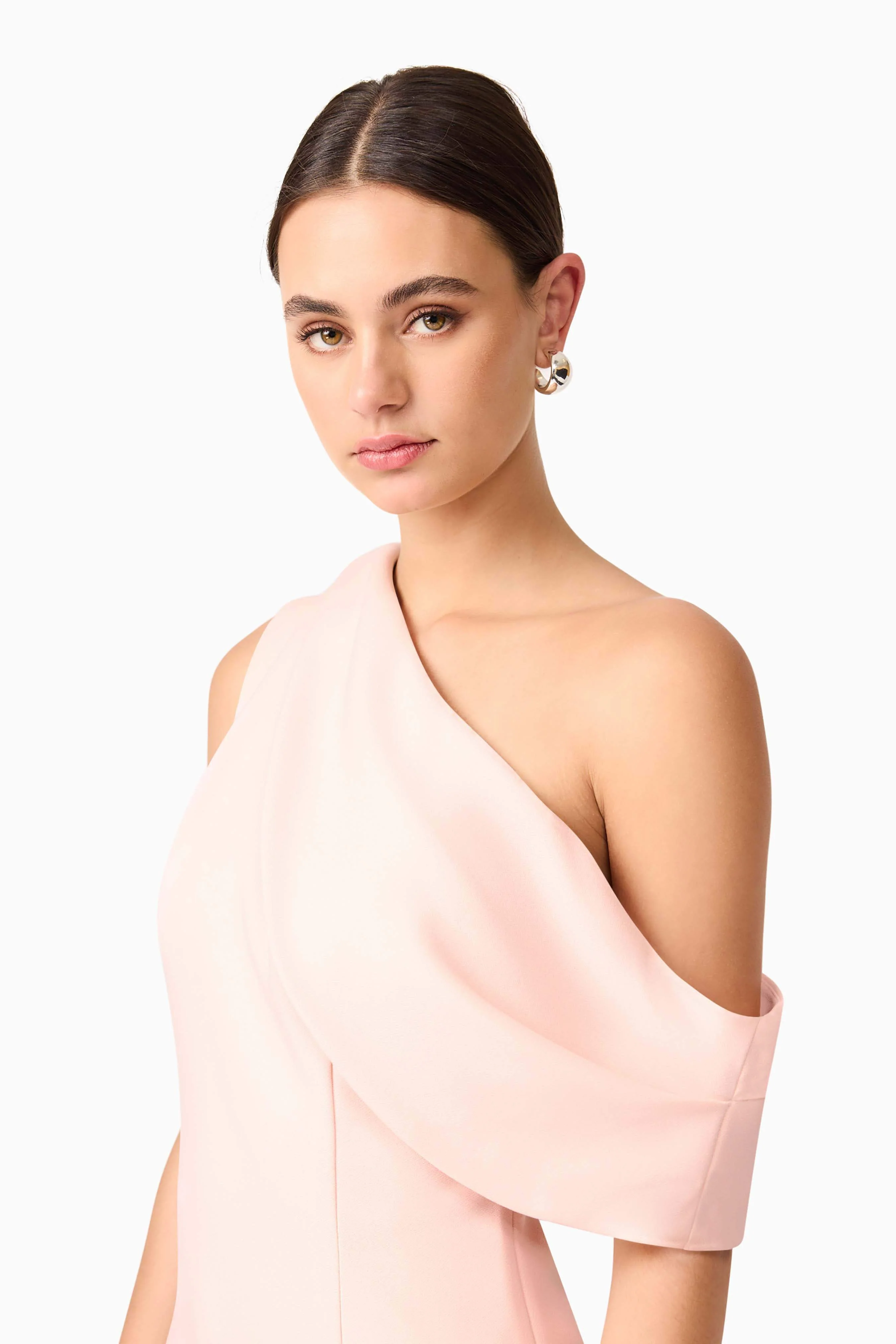 Ava Asymmetrical Mini Dress in Pink - Image 6