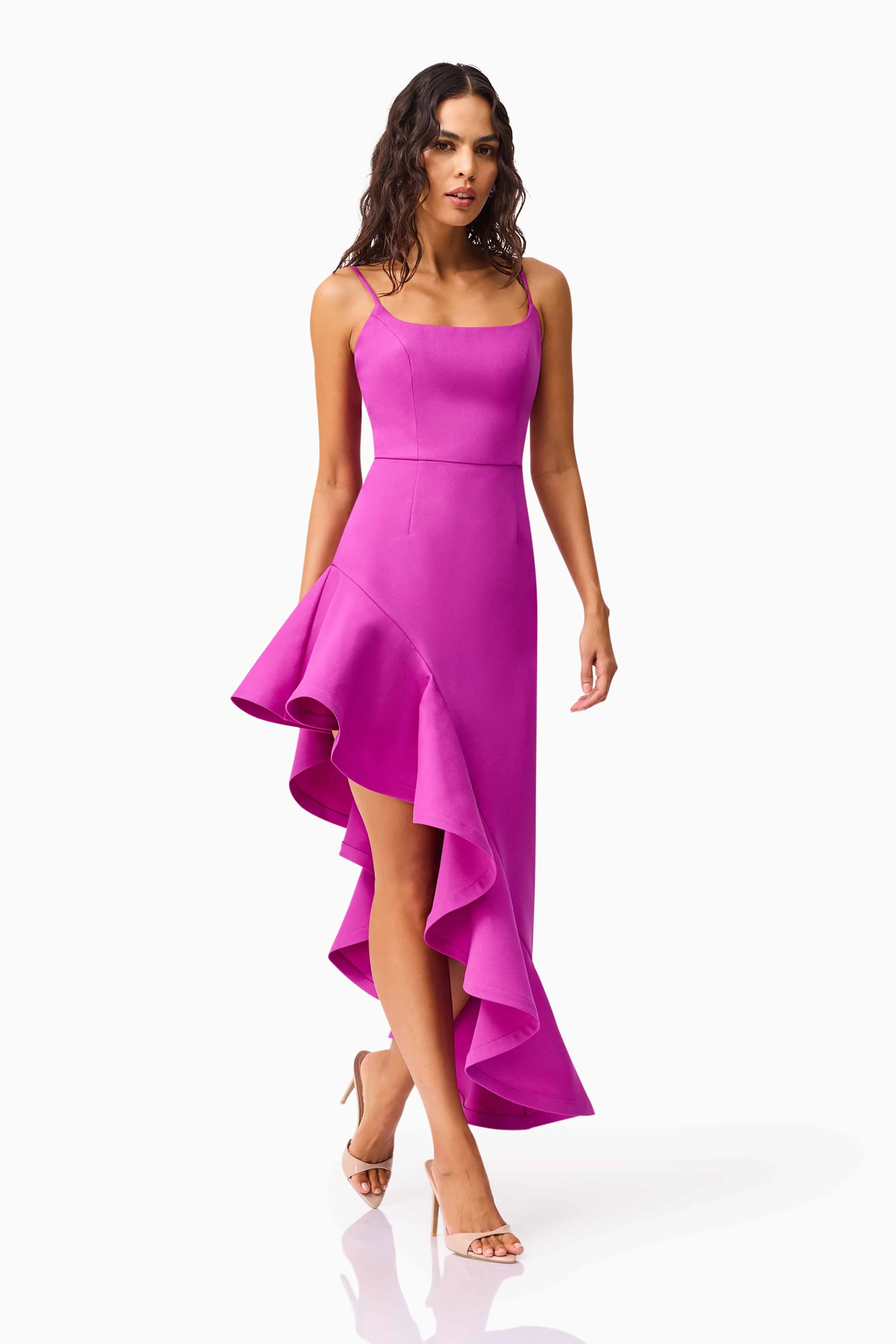 Beatrix Asymmetrical Gown in Purple - Image 4