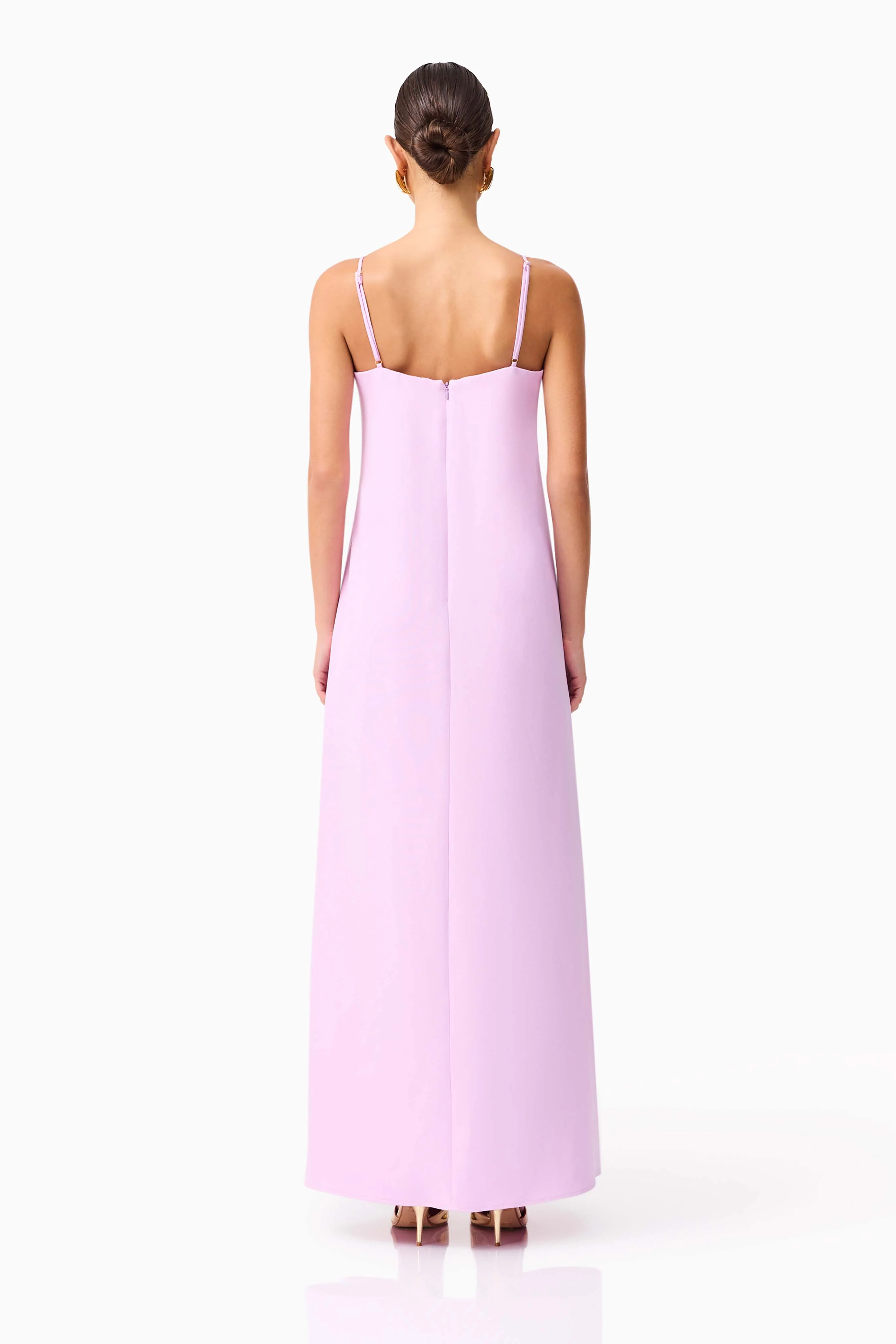 Buttercup Embroidered Maxi Dress in Purple - Image 5