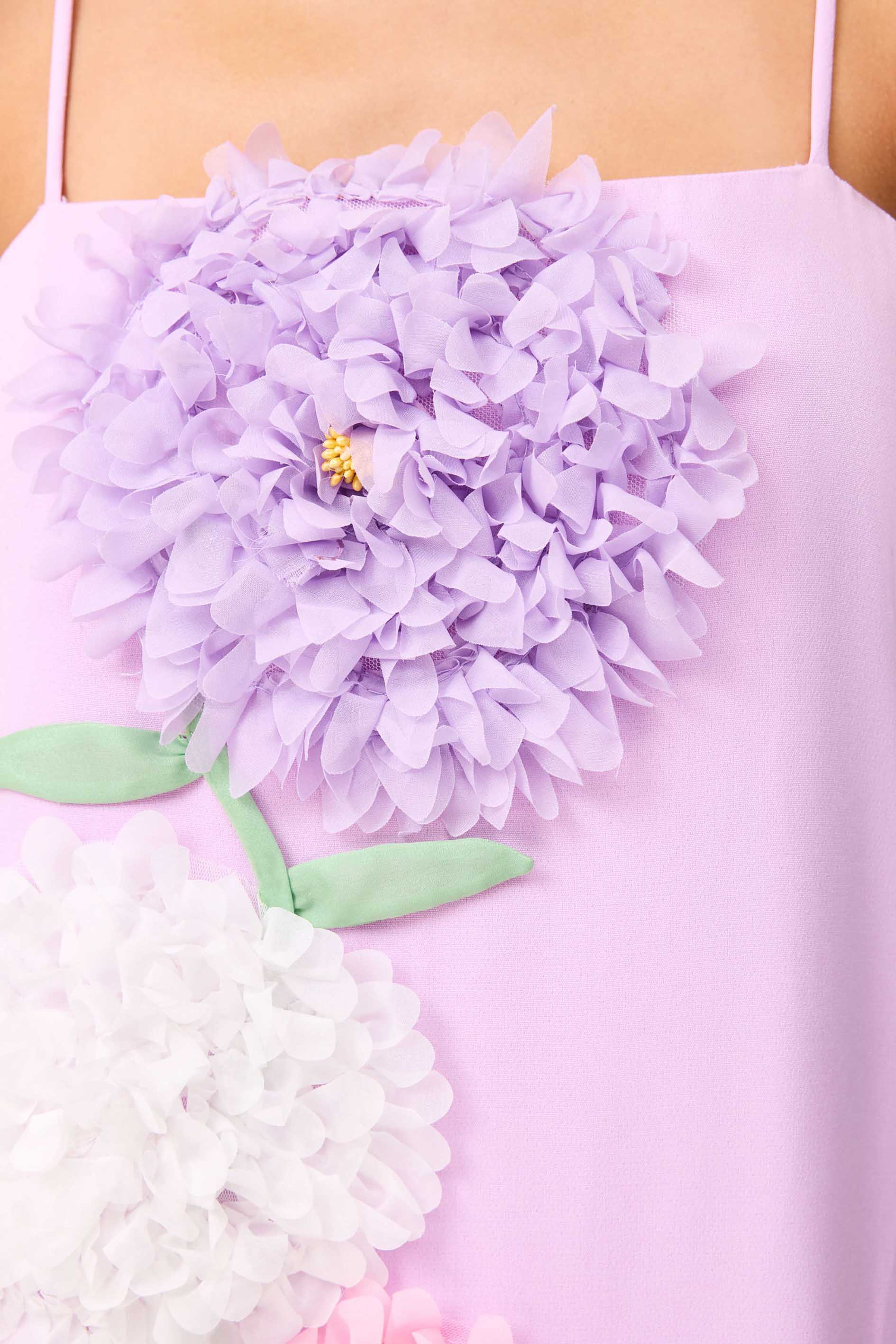 Buttercup Embroidered Maxi Dress in Purple - Image 7