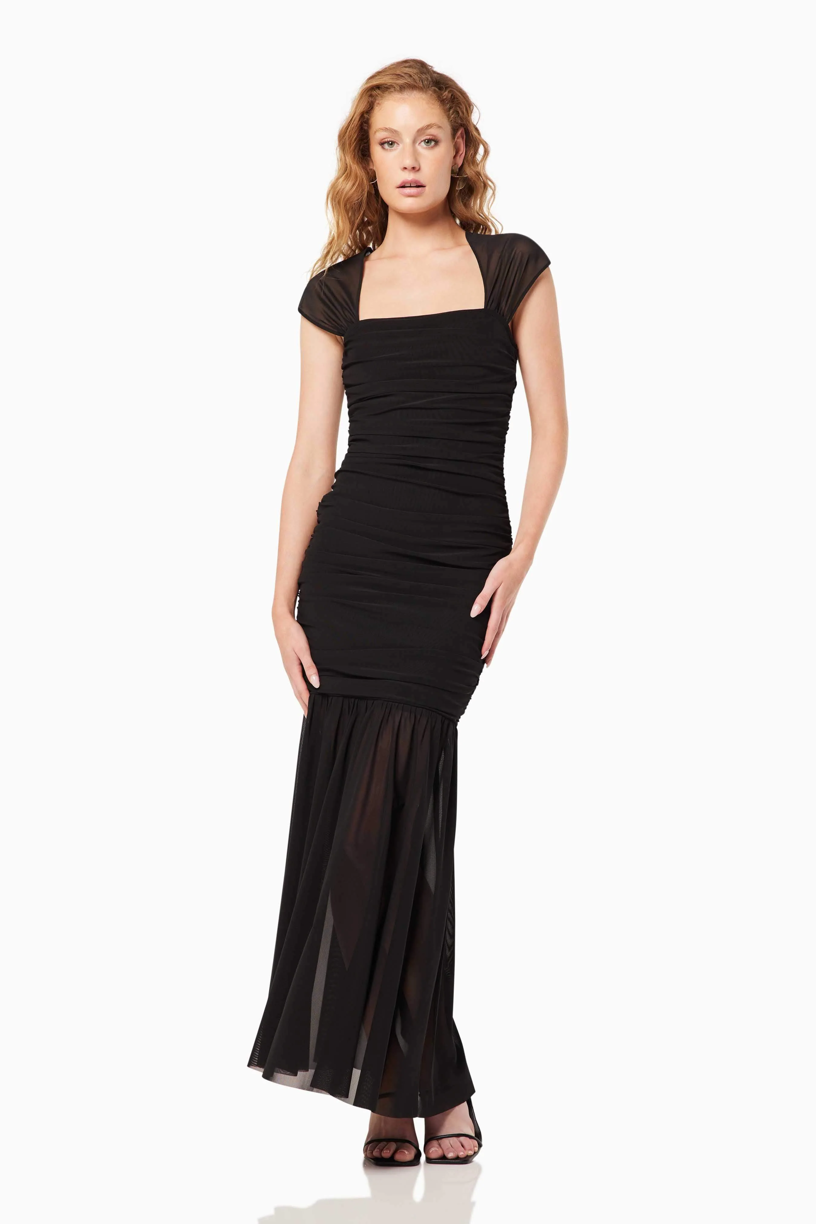 Capra Maxi Dress In Black - Image 3