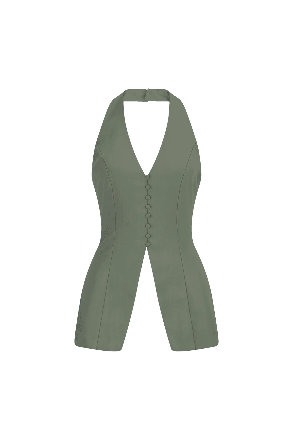 CURAAE Catalina Halterneck Vest in Green - Image 5