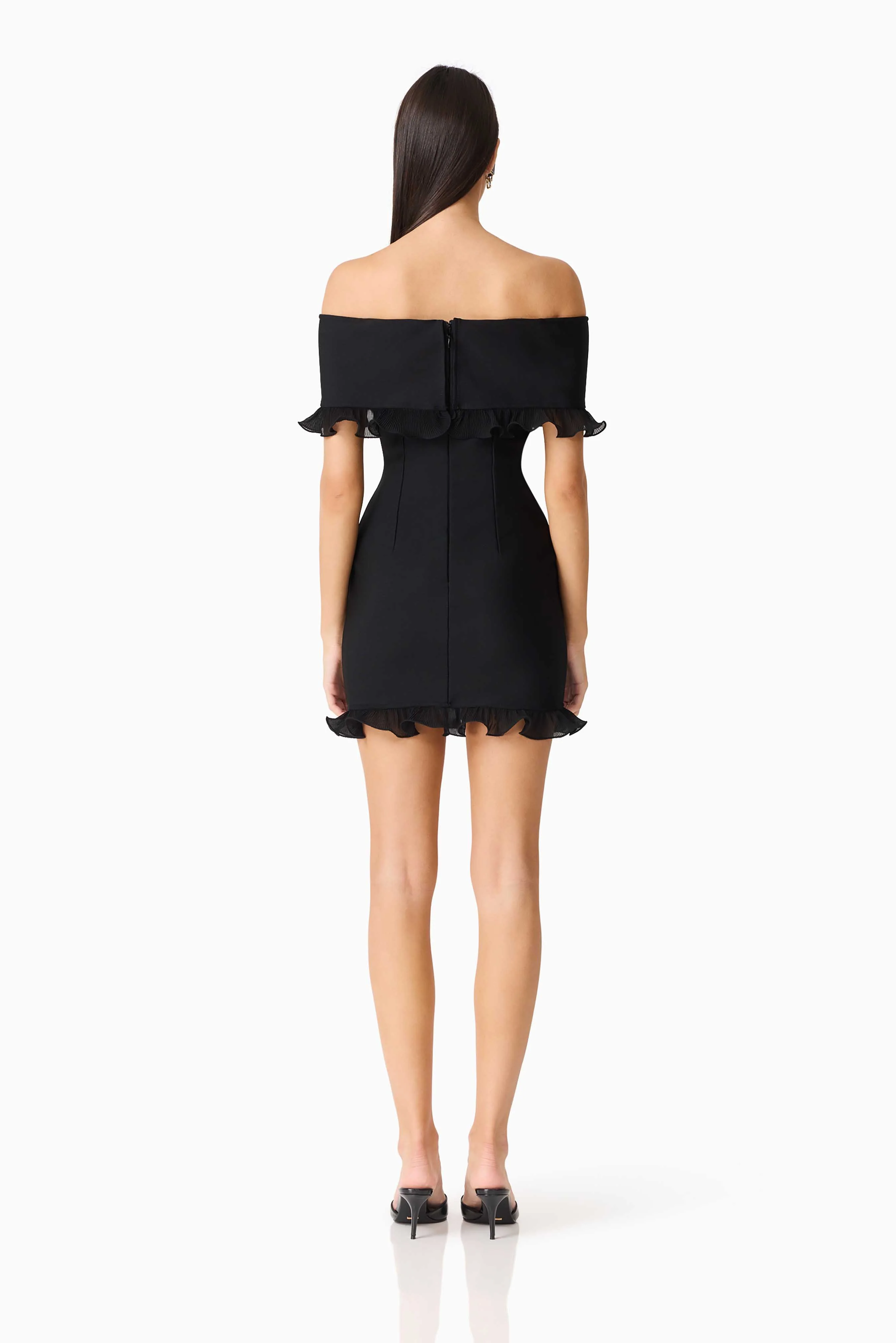 CURAAE Catiana Mini Dress in Black - Image 4