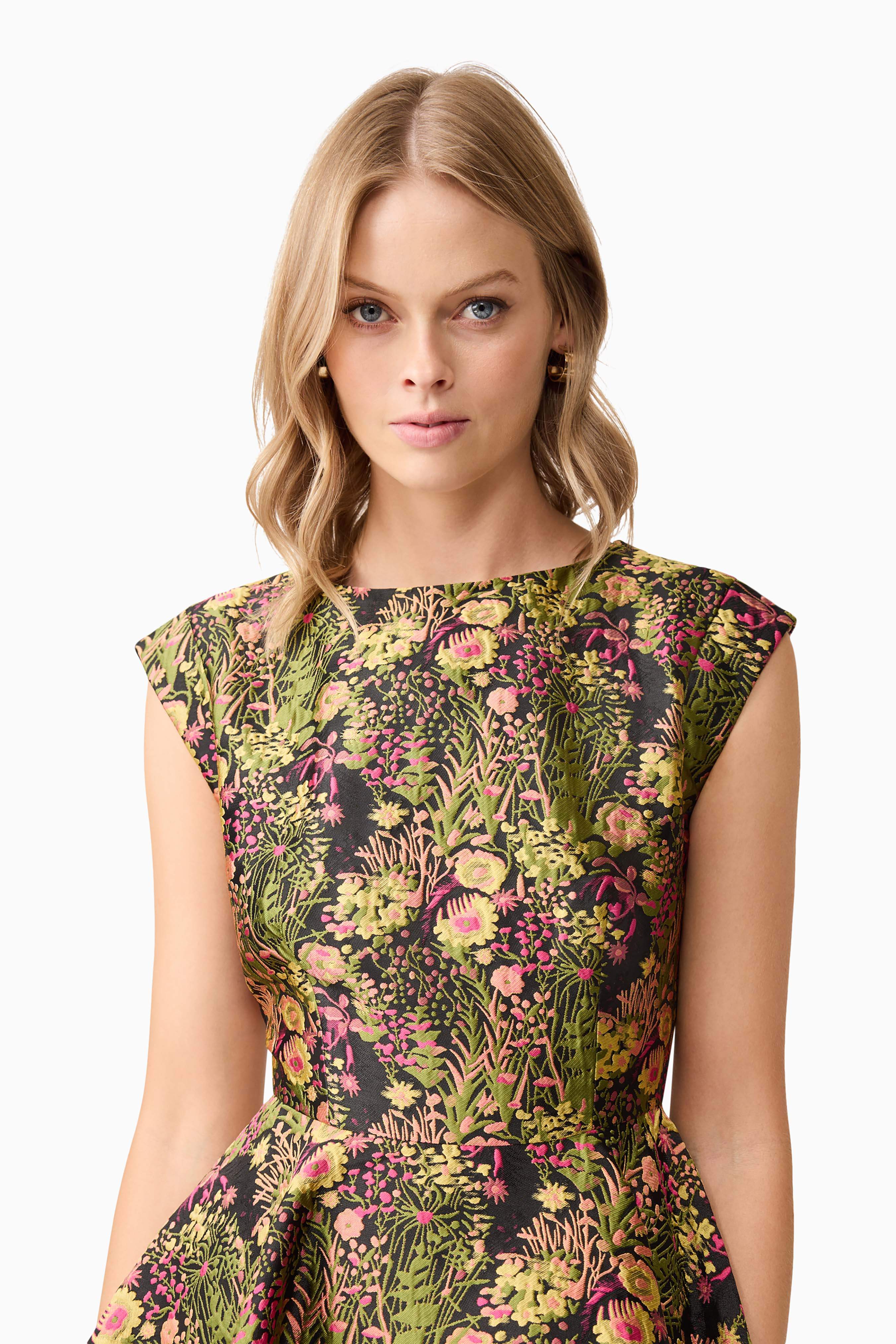 Cindy A-Line Mini Dress in Floral - Image 6