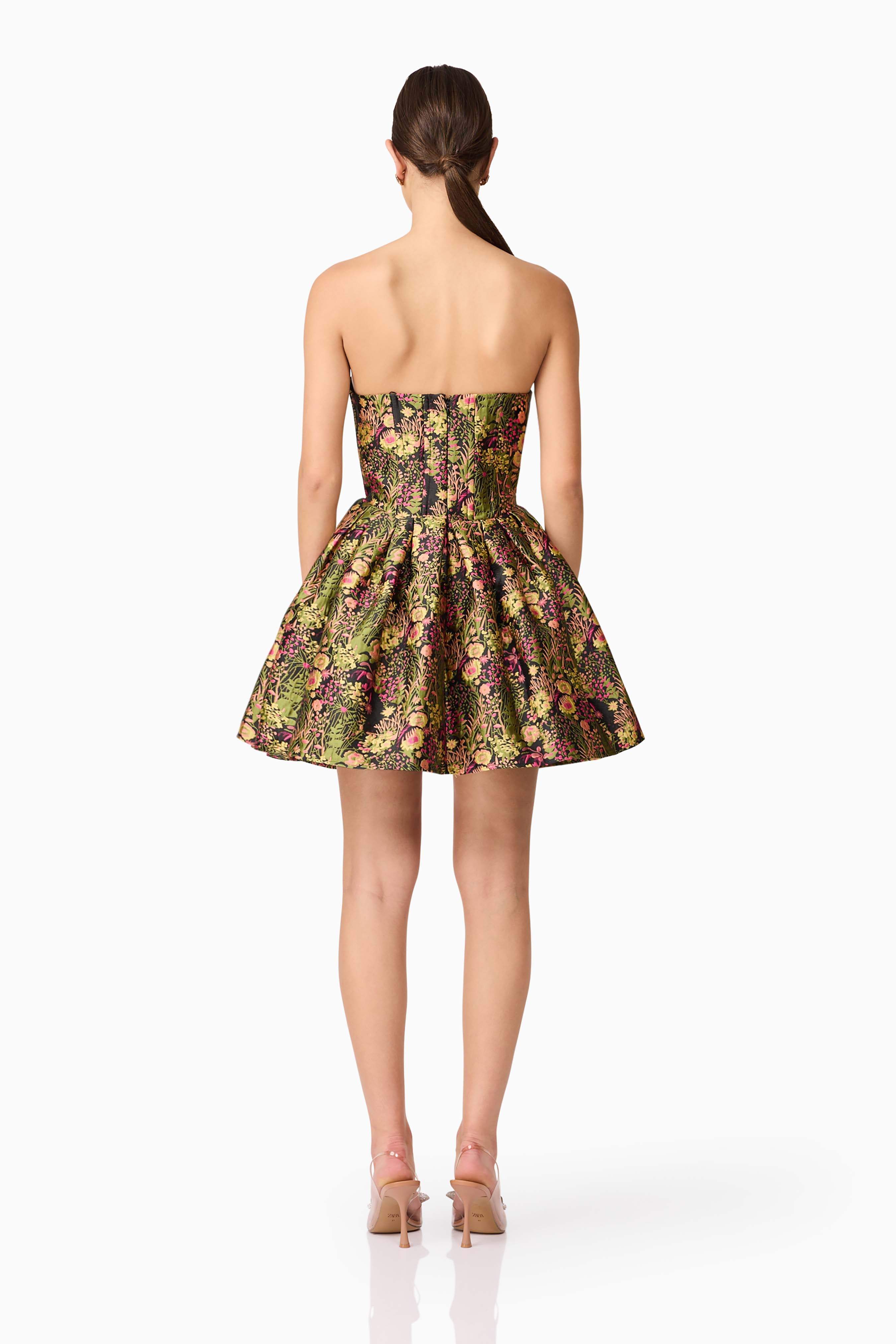 Cindy Strapless Mini Dress in Black - Image 6