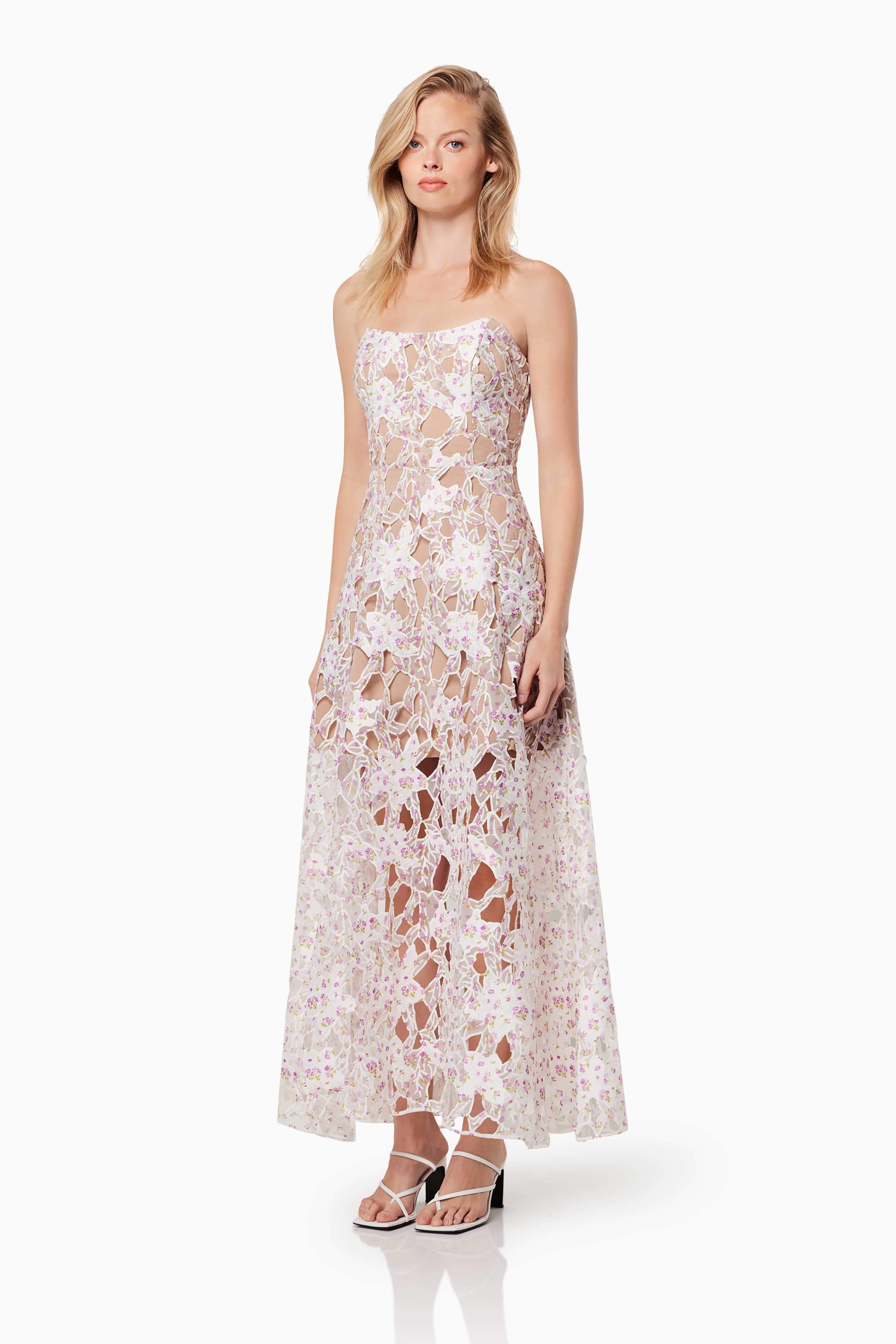 Connection Maxi Gown In Purple - Image 3