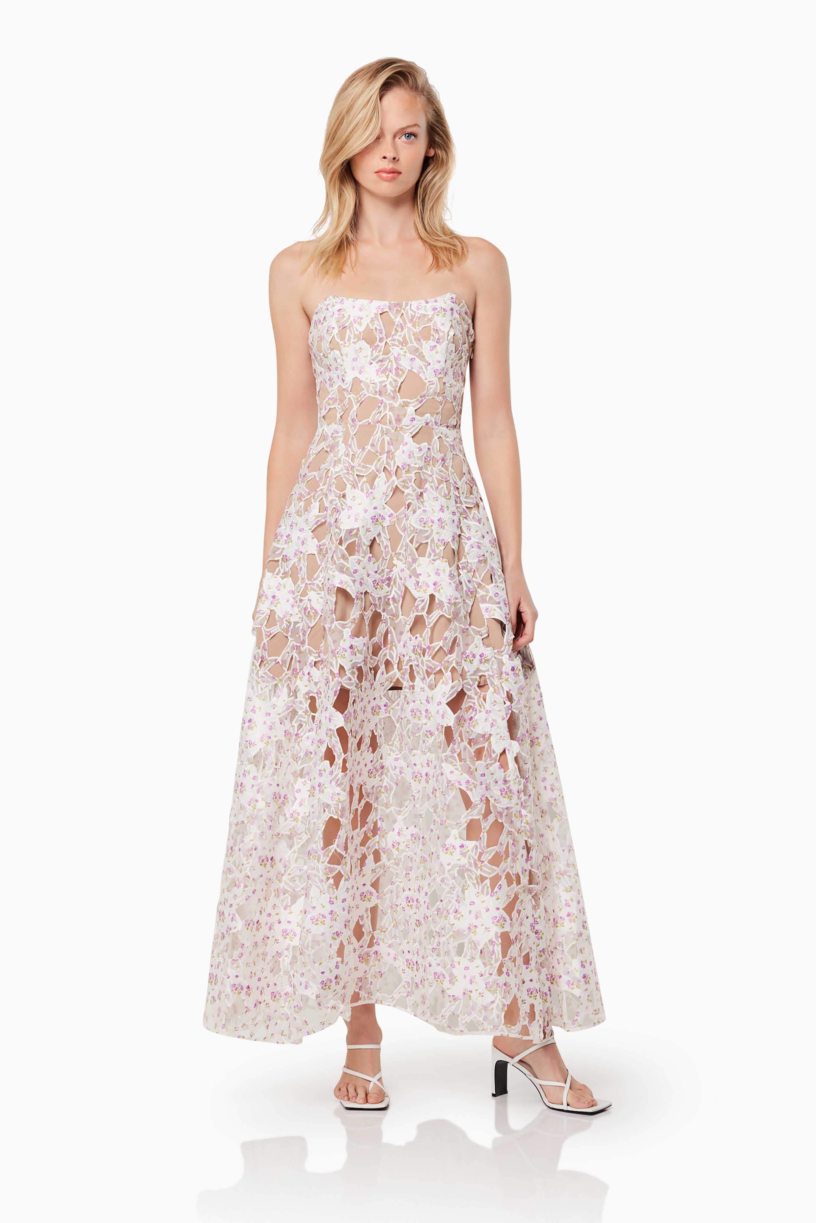Connection Maxi Gown In Purple - Image 4