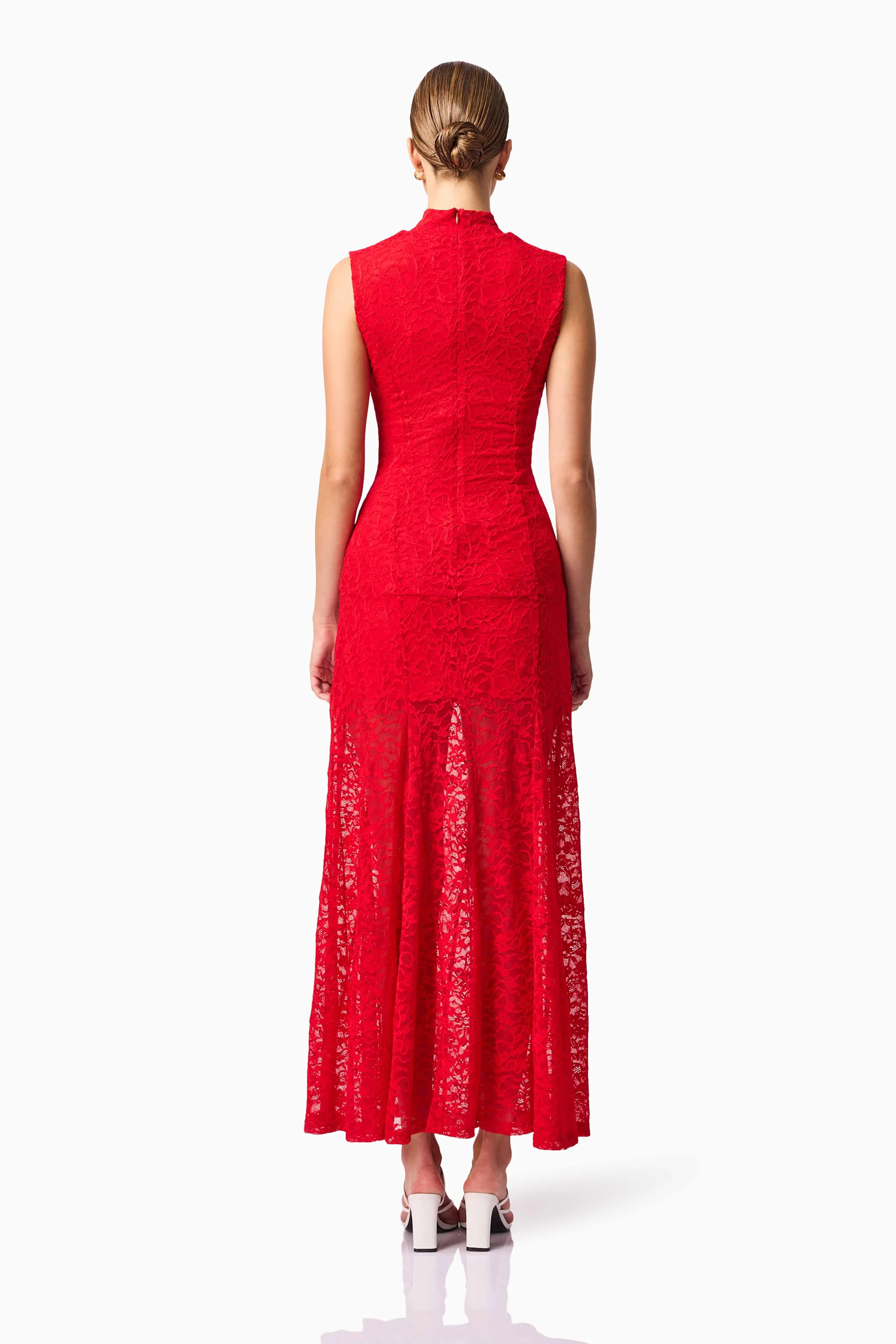 CURAAE Ariella Maxi Dress in Red - Image 5
