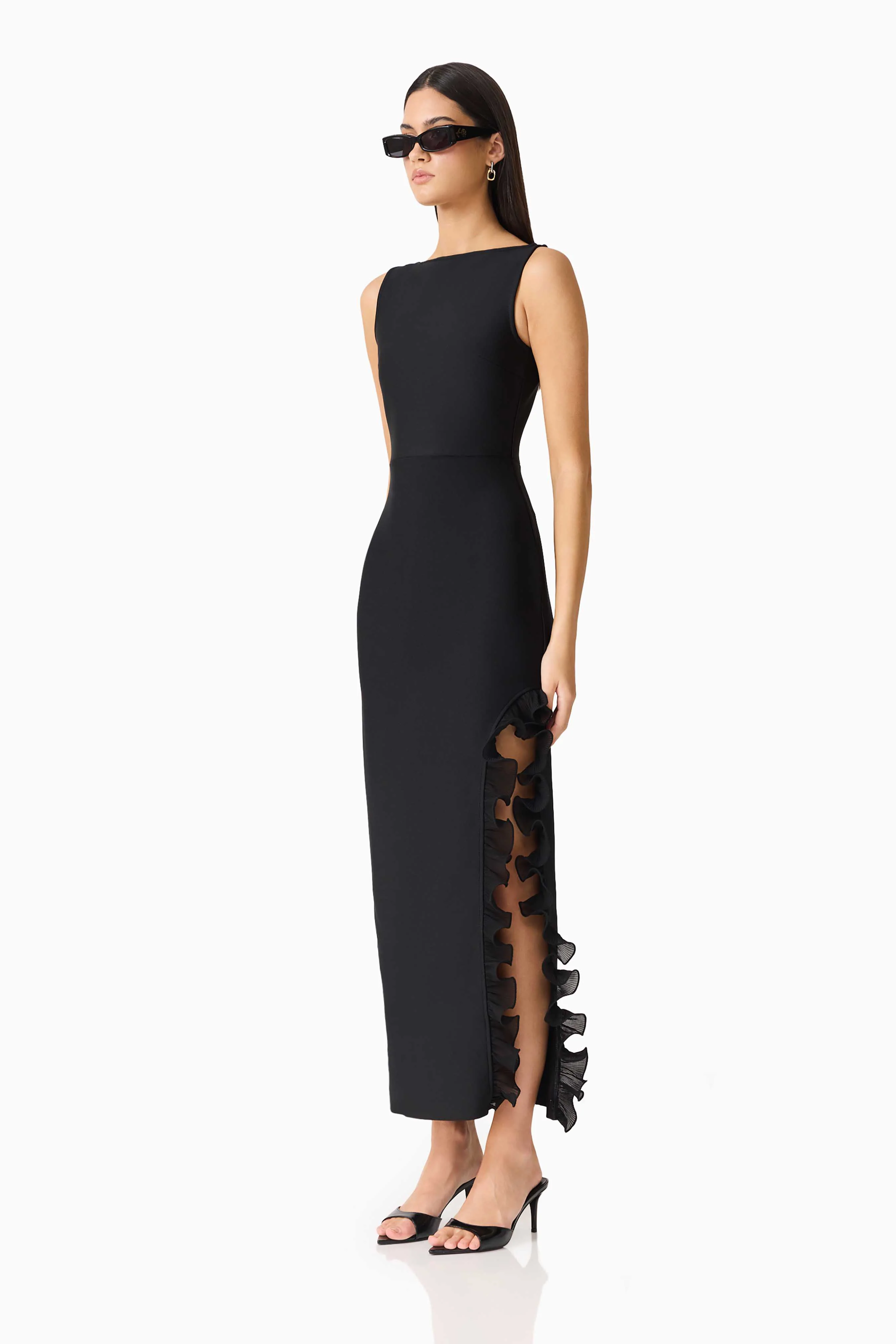 CURAAE Catiana Maxi Dress in Black - Image 2
