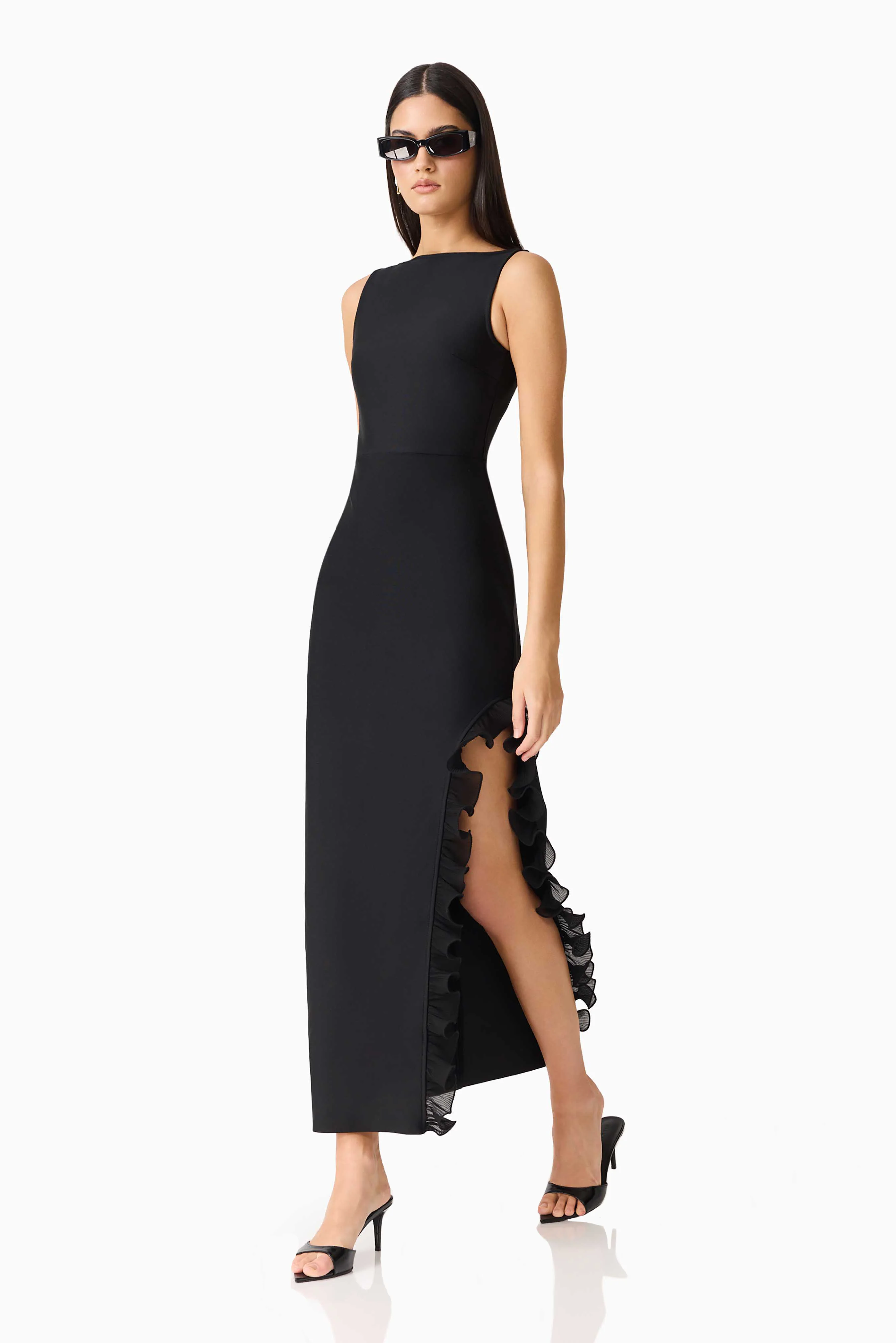 CURAAE Catiana Maxi Dress in Black - Image 3
