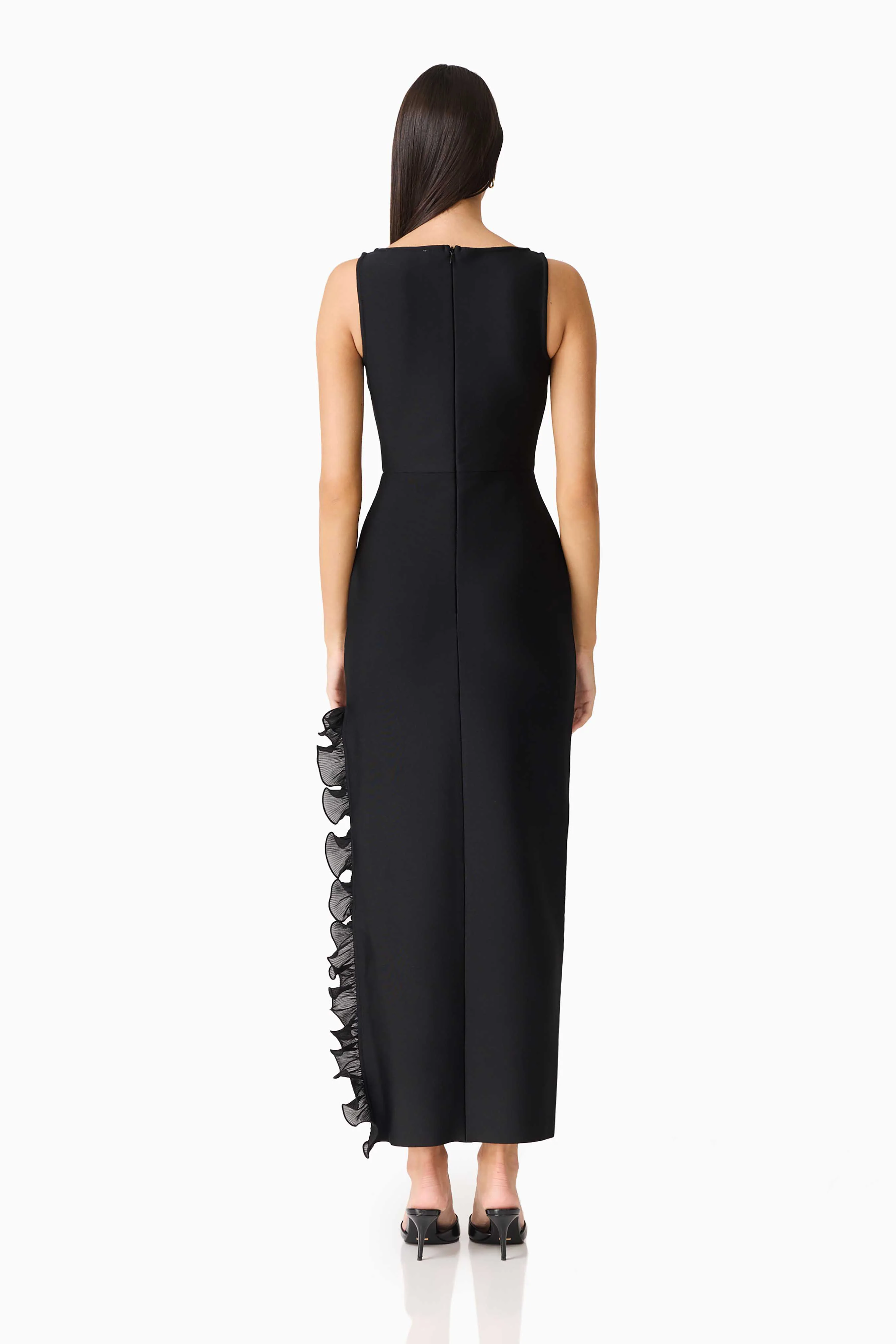 CURAAE Catiana Maxi Dress in Black - Image 4