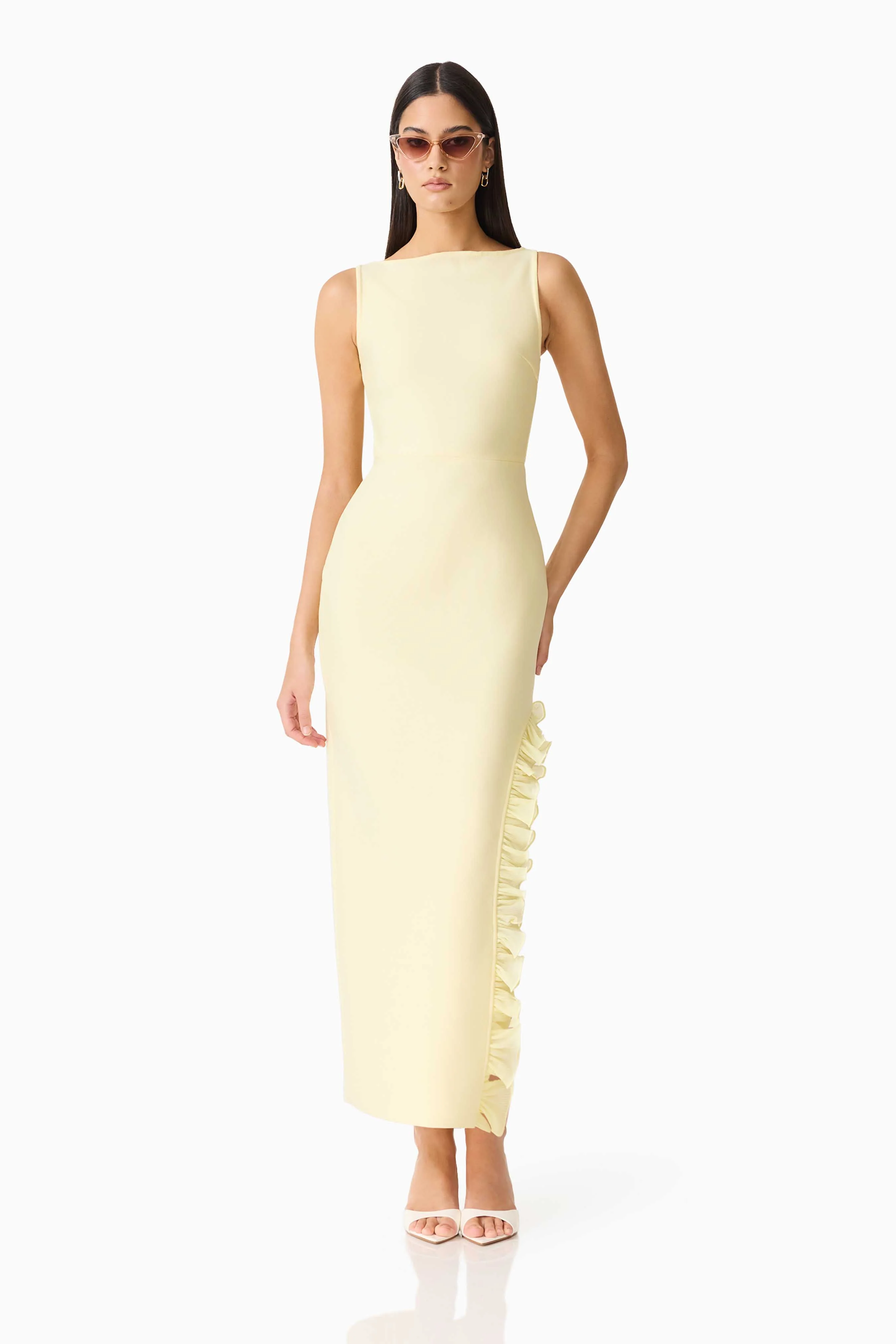 CURAAE Catiana Maxi Dress in Yellow - Image 3