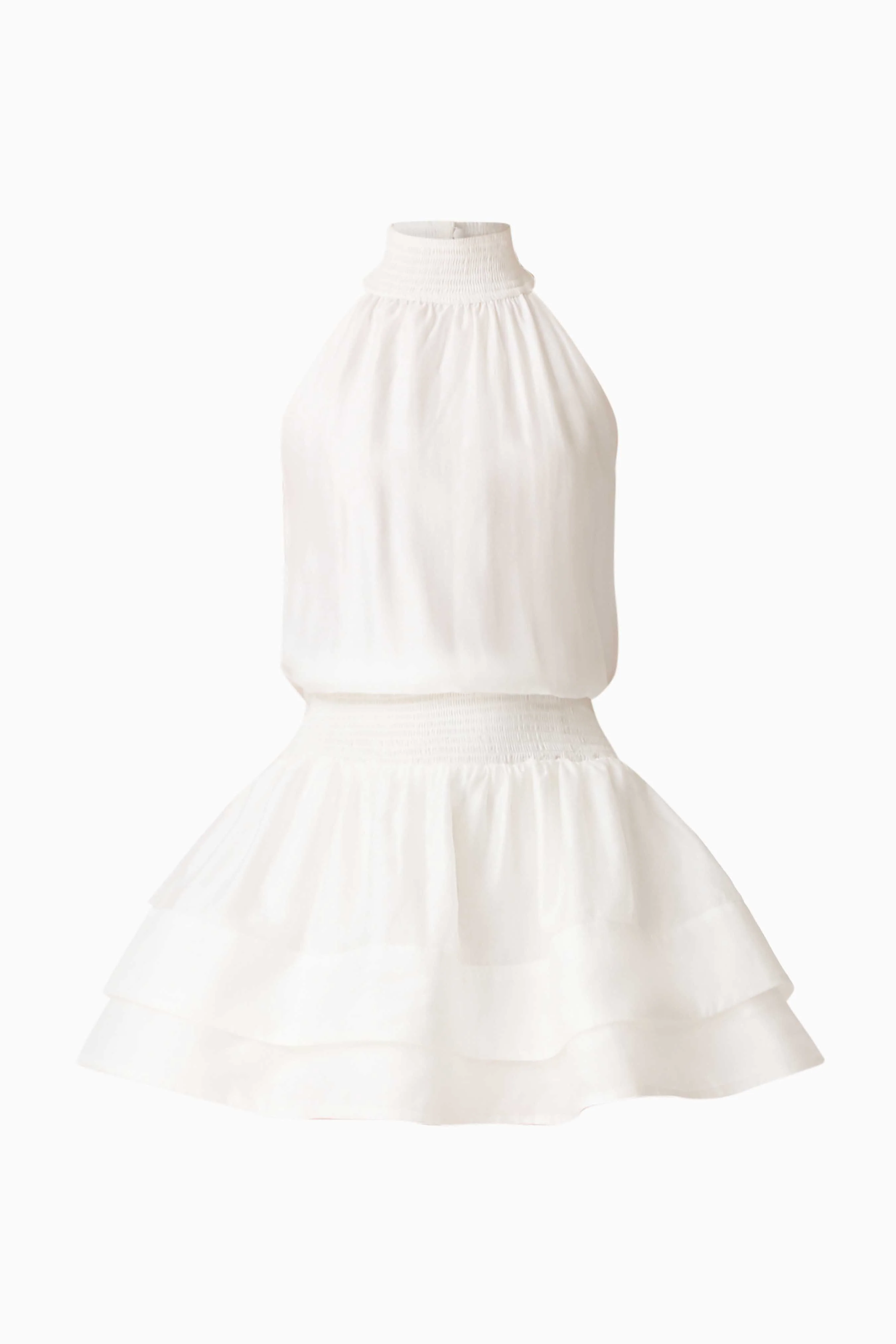 CURAAE Estrella Mini Dress in White - Image 5