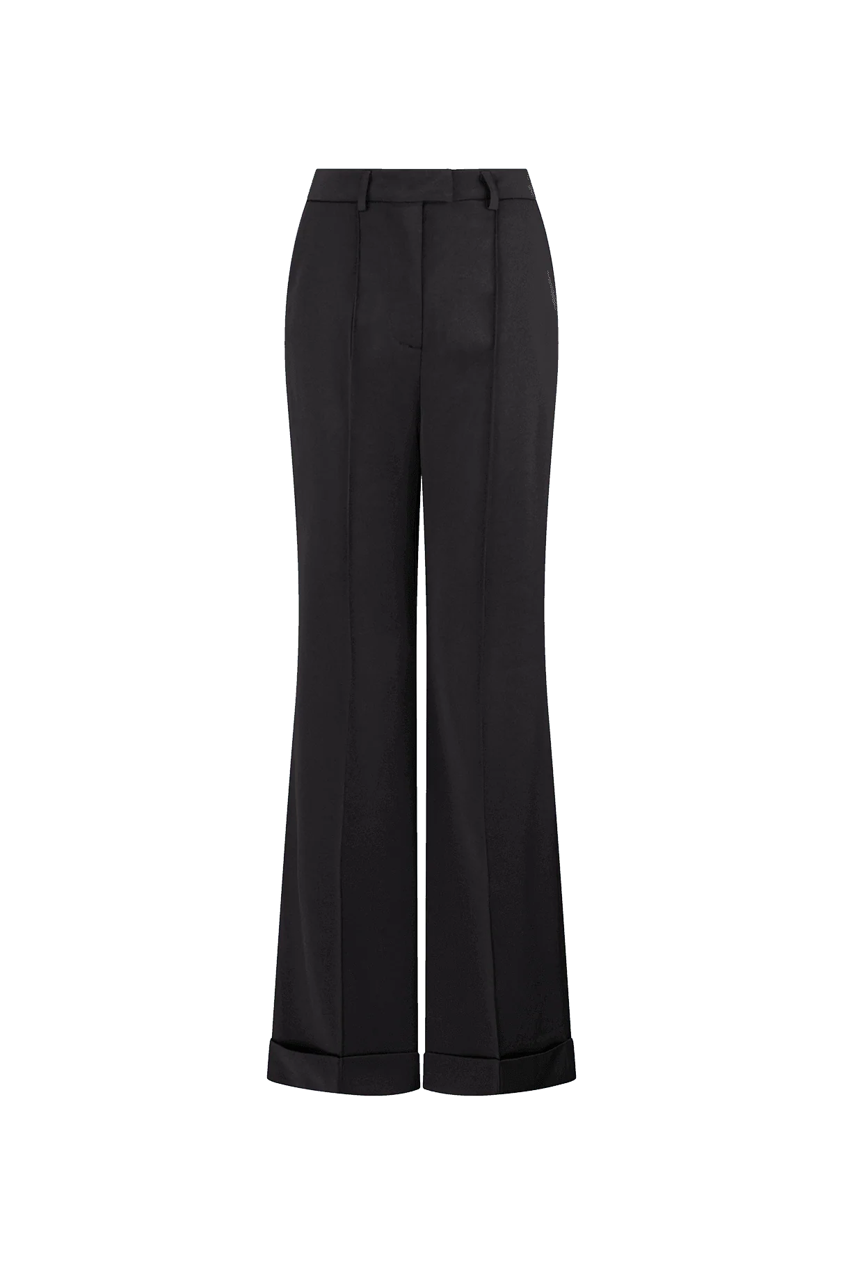 CURAAE Hazel Fit Flare Trouser In Black - Image 3