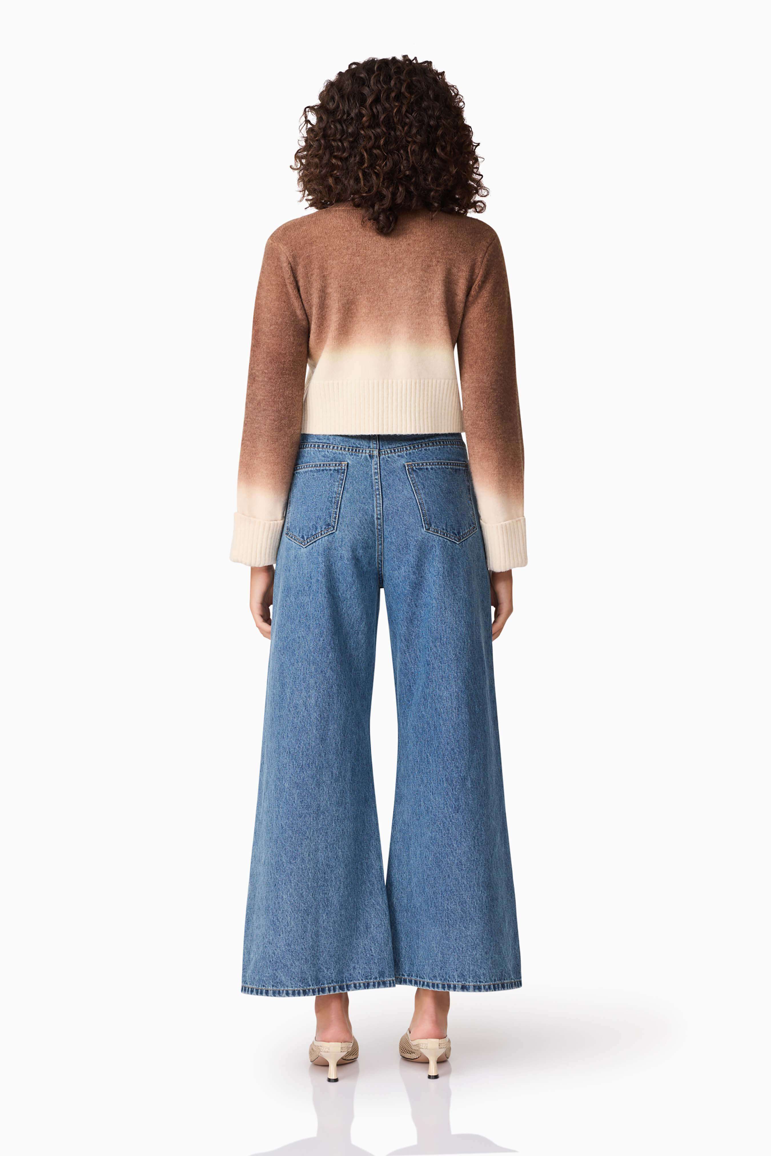 CURAAE Malta Knit Jumper in Brown & Beige - Image 5