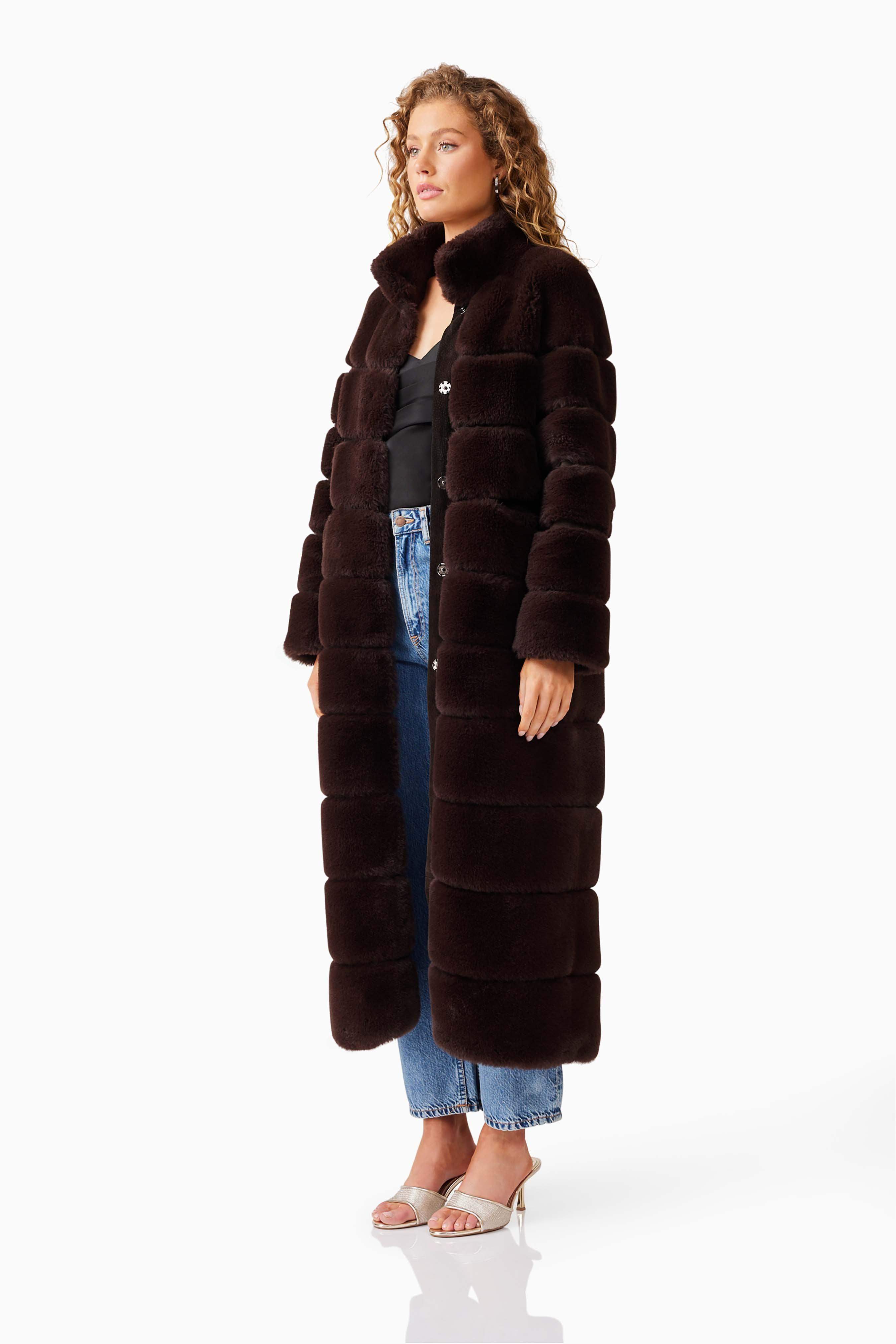Daphne Coat in Brown - Image 3