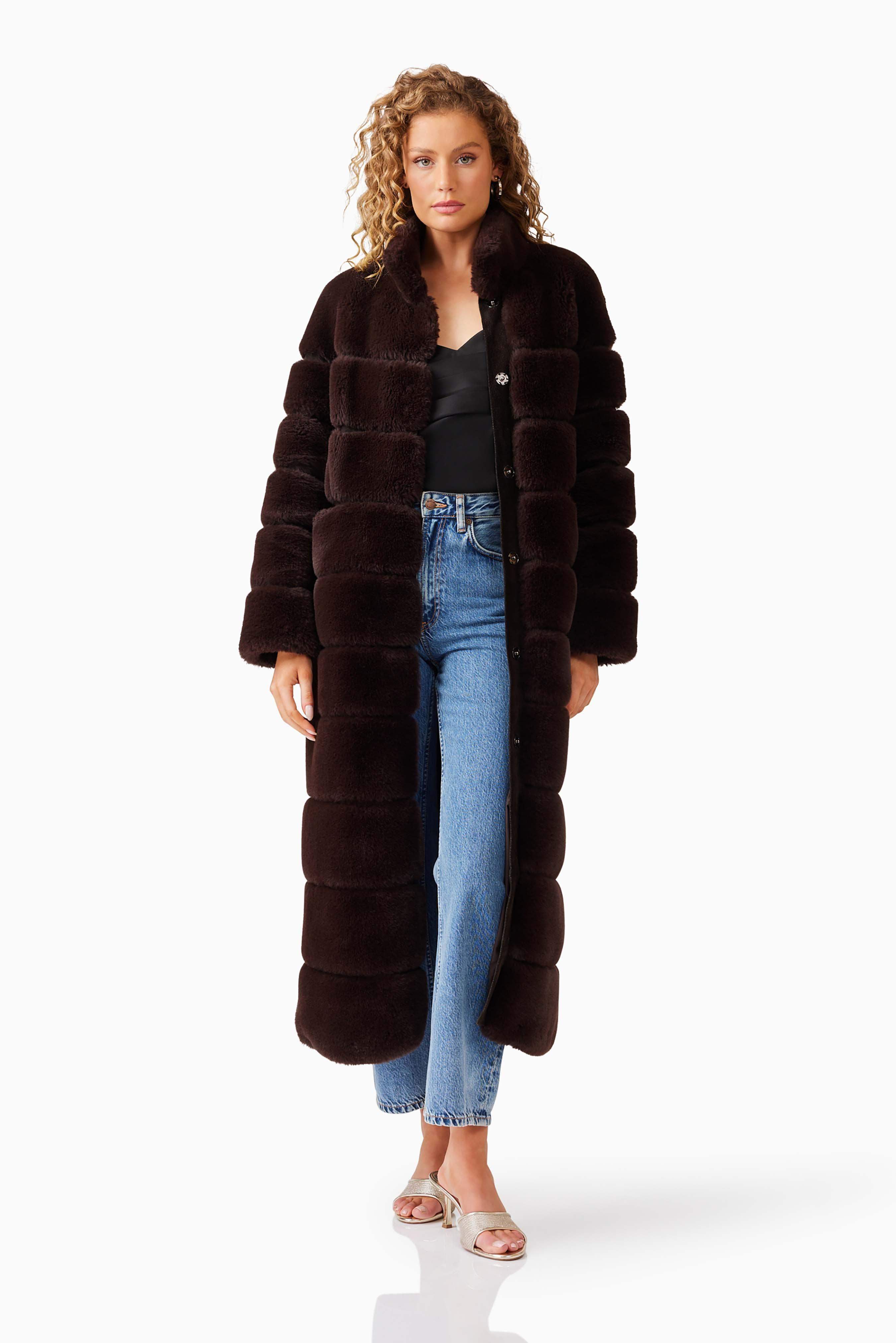 Daphne Coat in Brown - Image 4