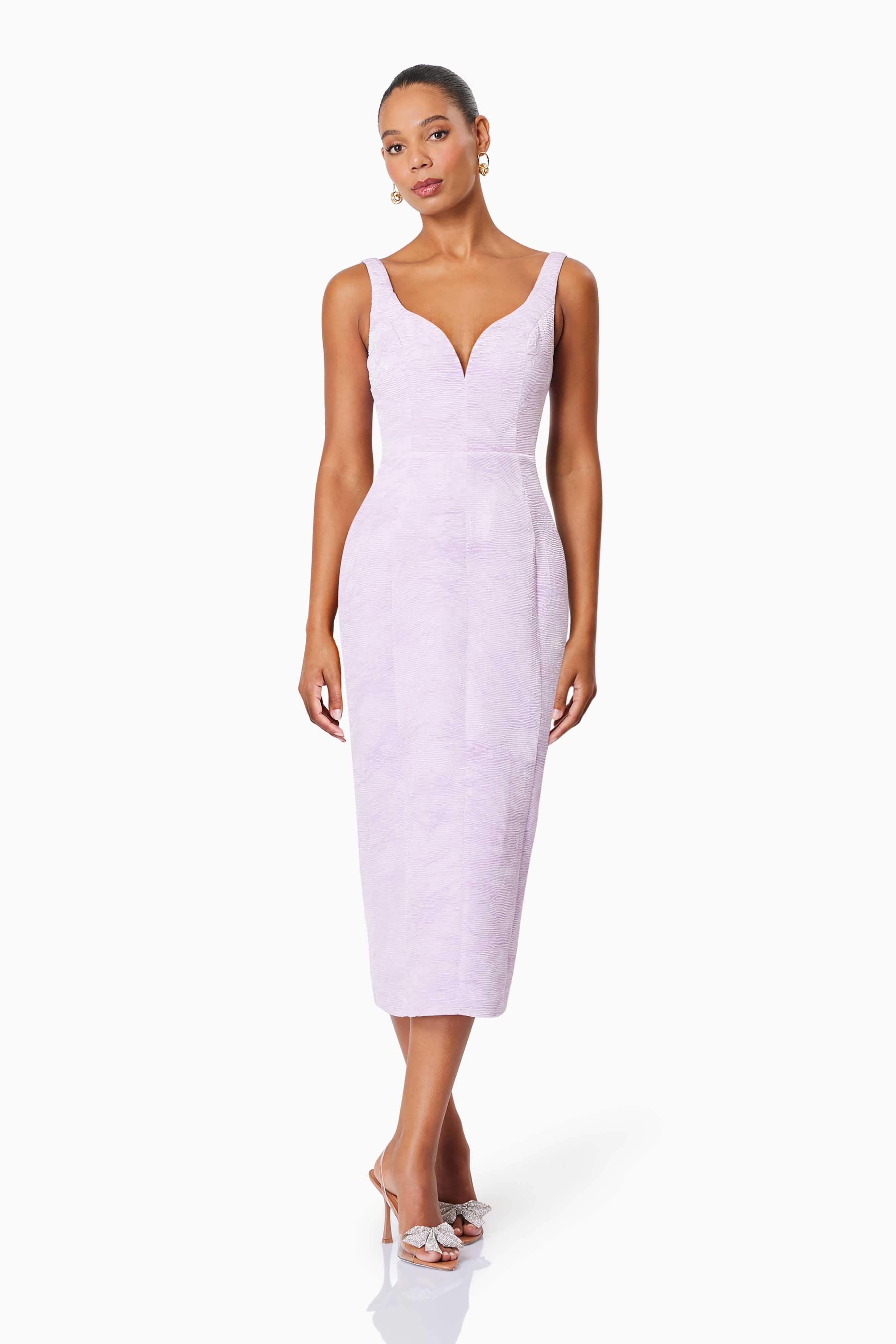OMR x ELLIATT: Dasher Eventwear Midi Dress In Purple - Image 16
