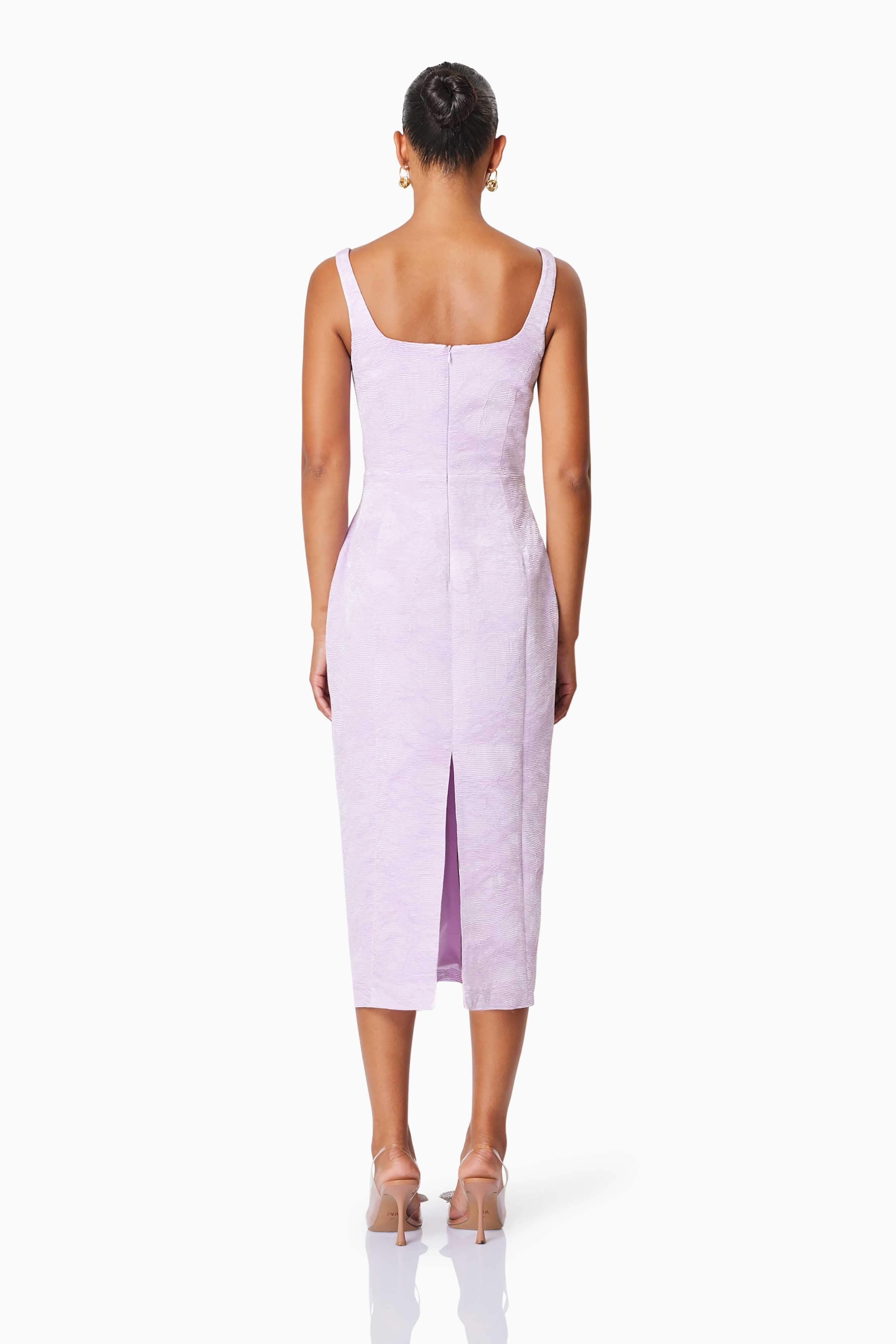 OMR x ELLIATT: Dasher Eventwear Midi Dress In Purple - Image 8
