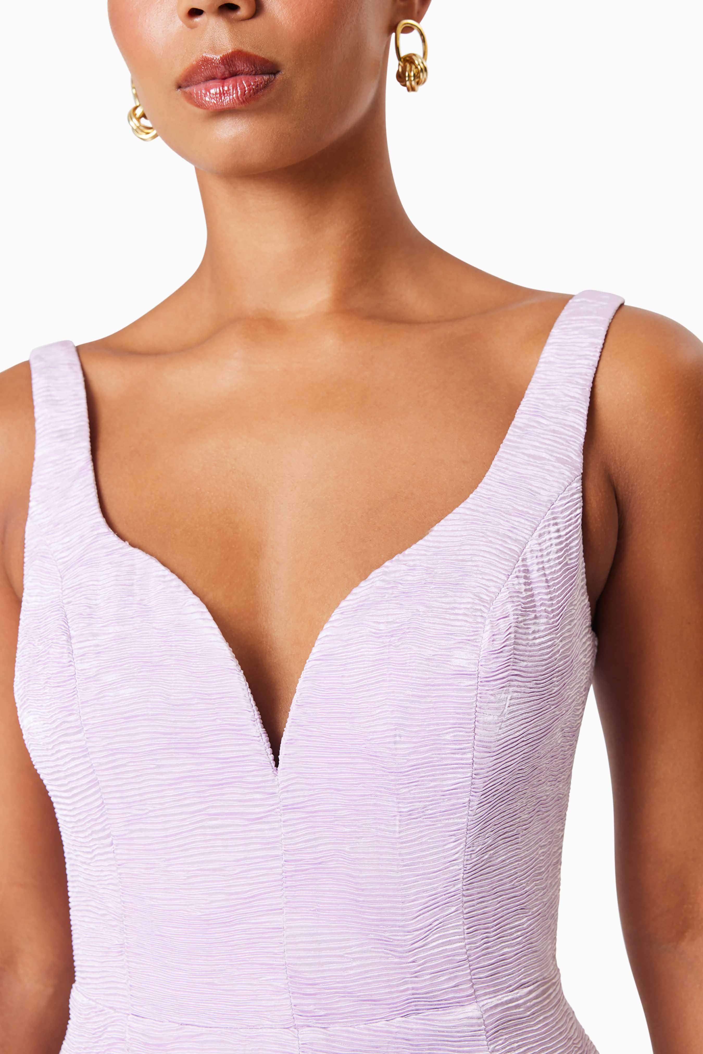 OMR x ELLIATT: Dasher Eventwear Midi Dress In Purple - Image 9
