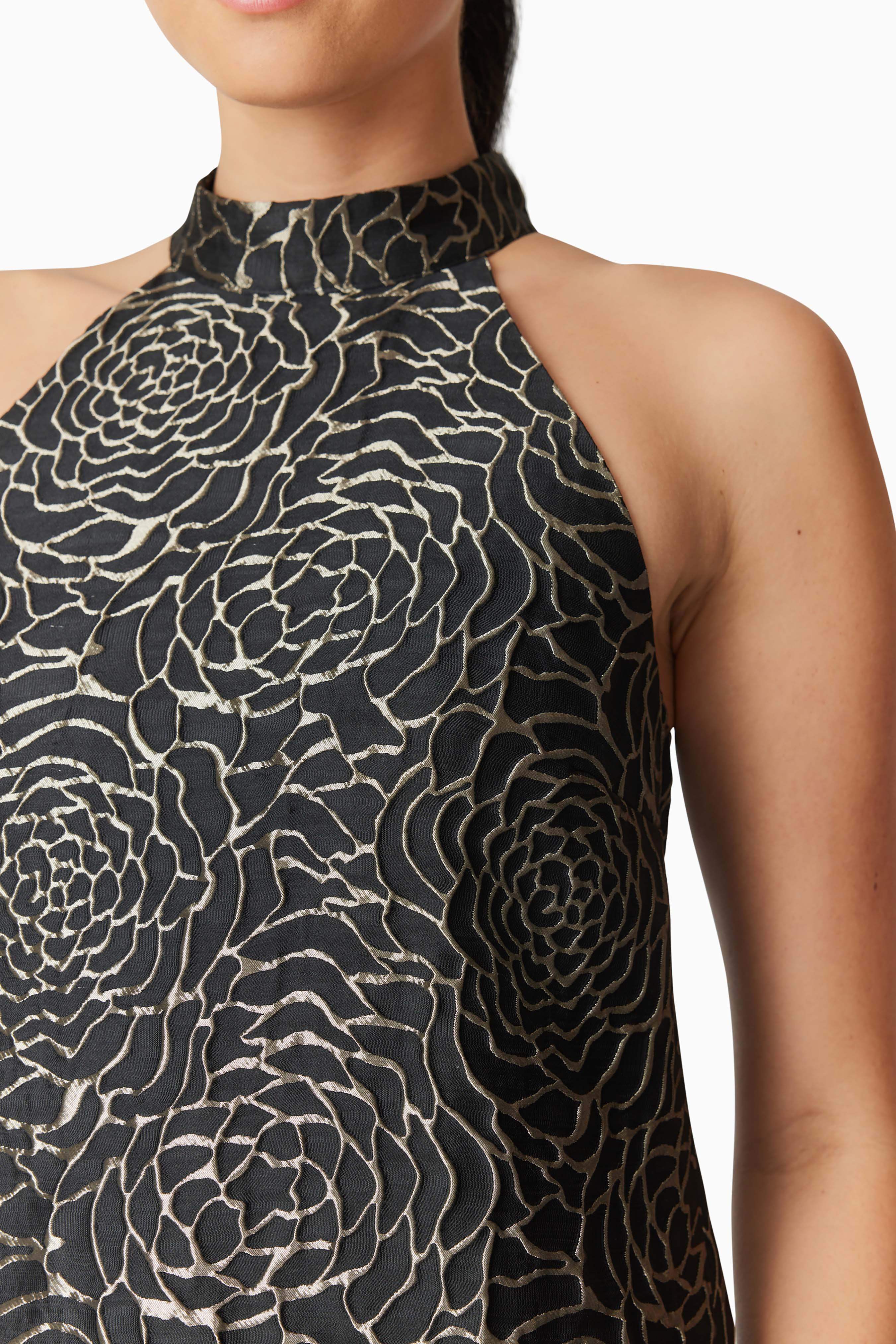 Deanna Halter Mini Dress in Black - Image 6