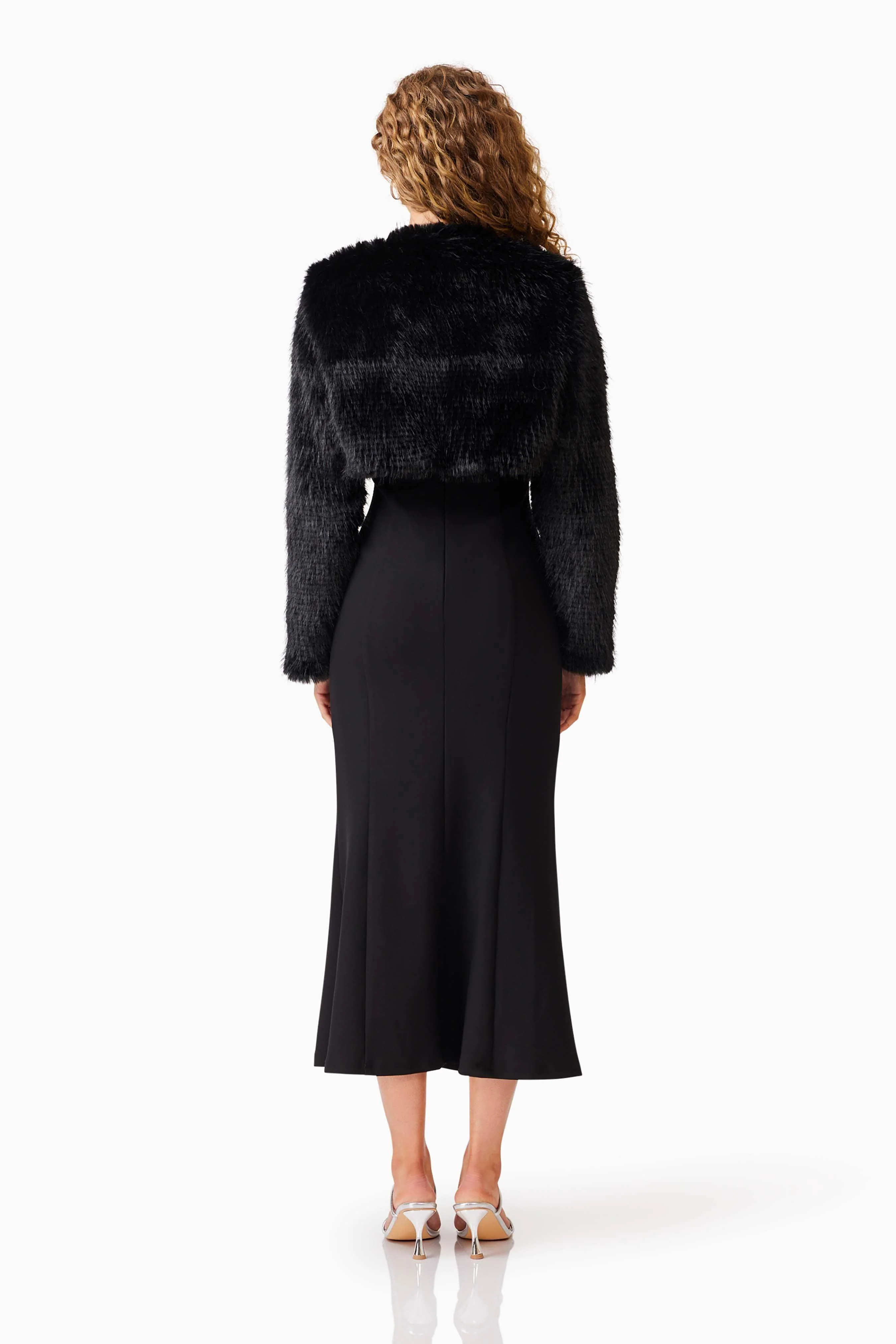 Desiree Cropped Jacket in Black - Image 5