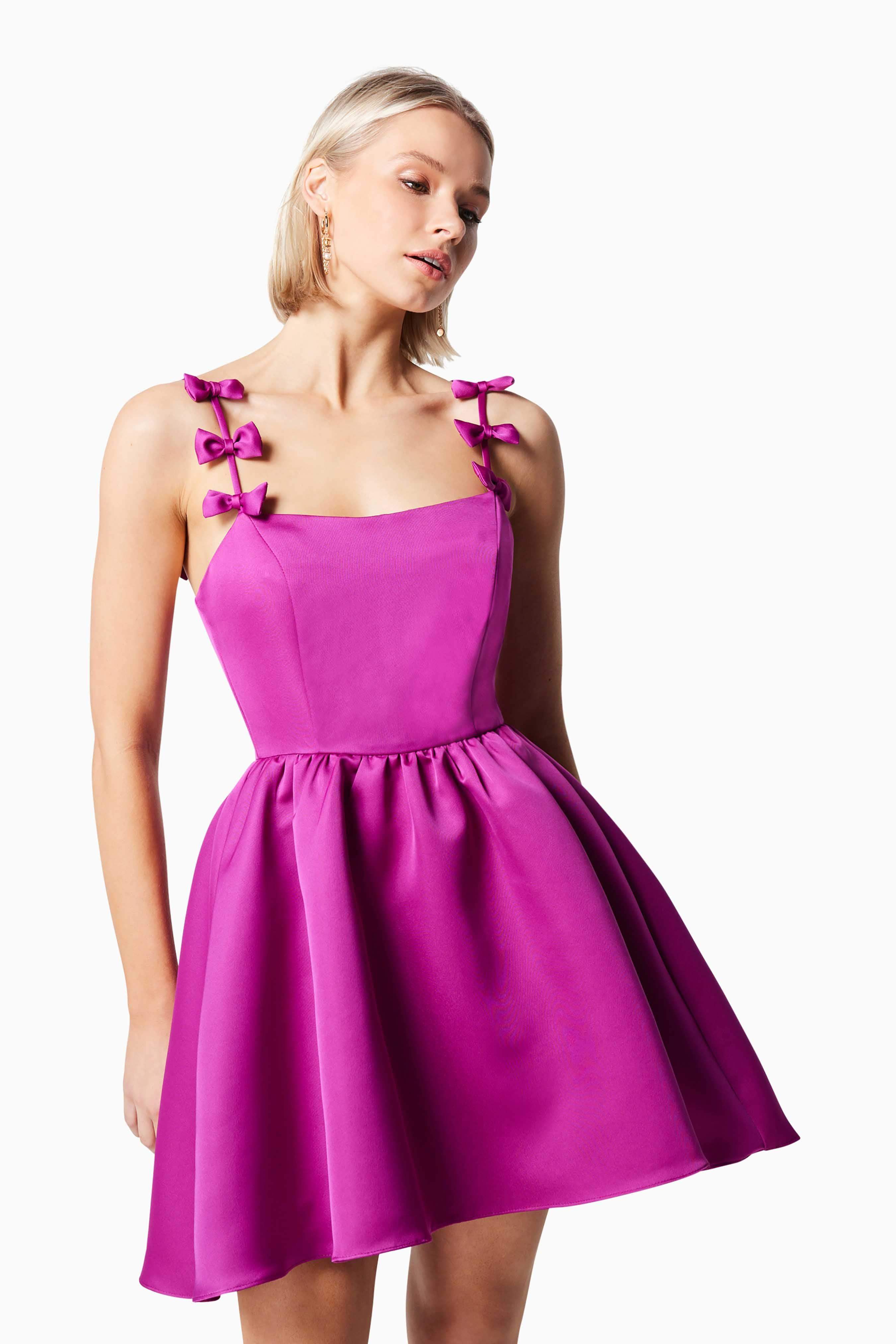 Enchantment Mini Dress In Purple - Image 6