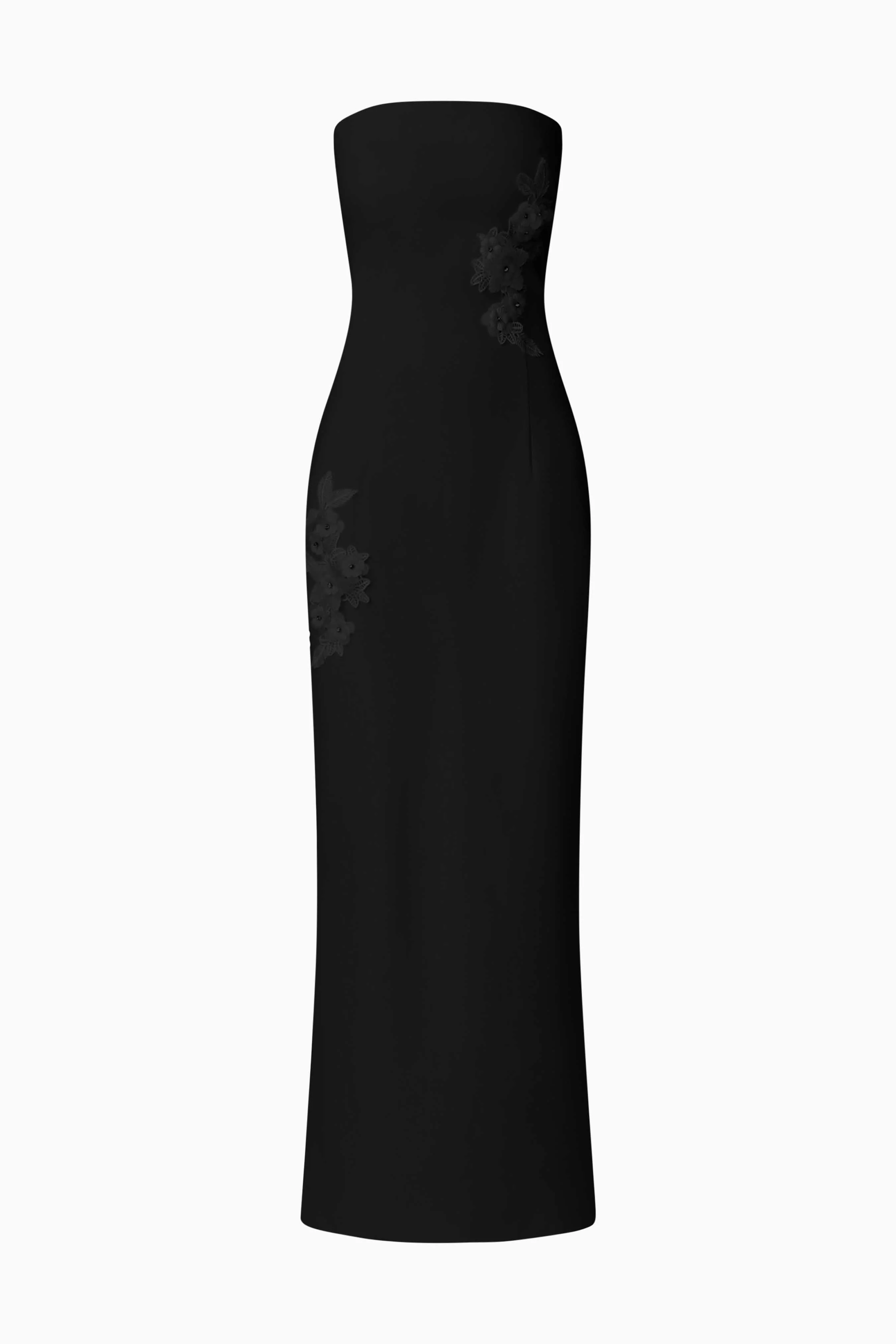 Evee Strapless Maxi Dress in Black - Image 6