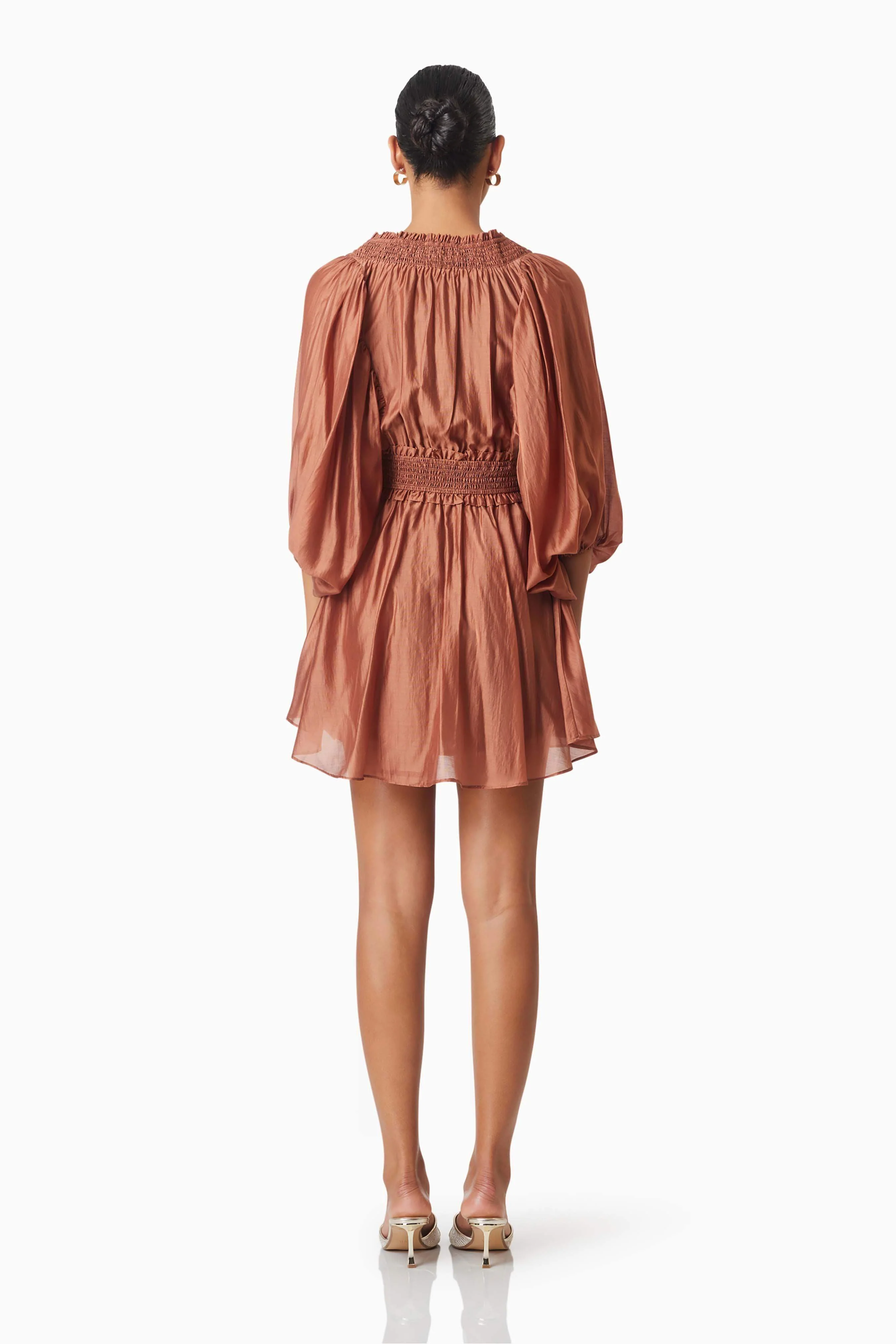 Fauna Resort Wear Mini Dress In Brown - Image 5