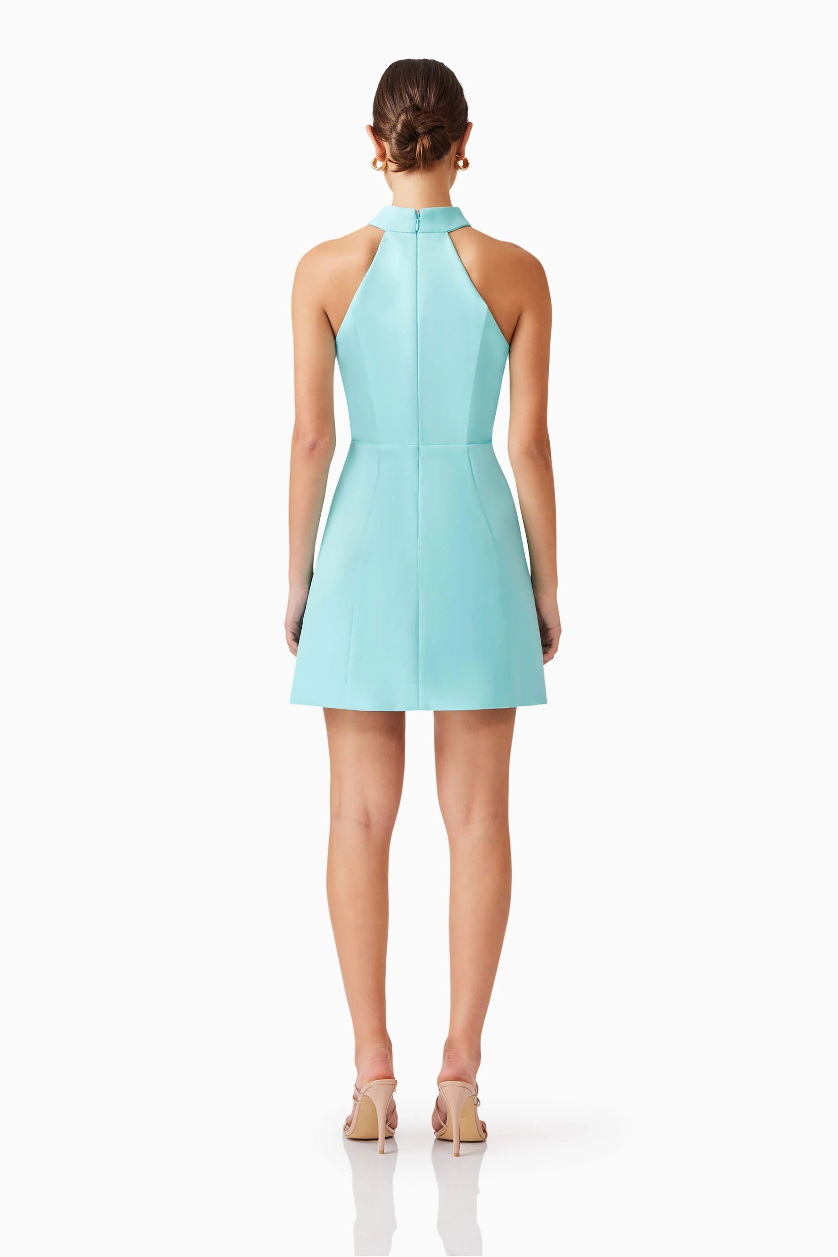 Gabi Halter Mini Dress in Blue - Image 5