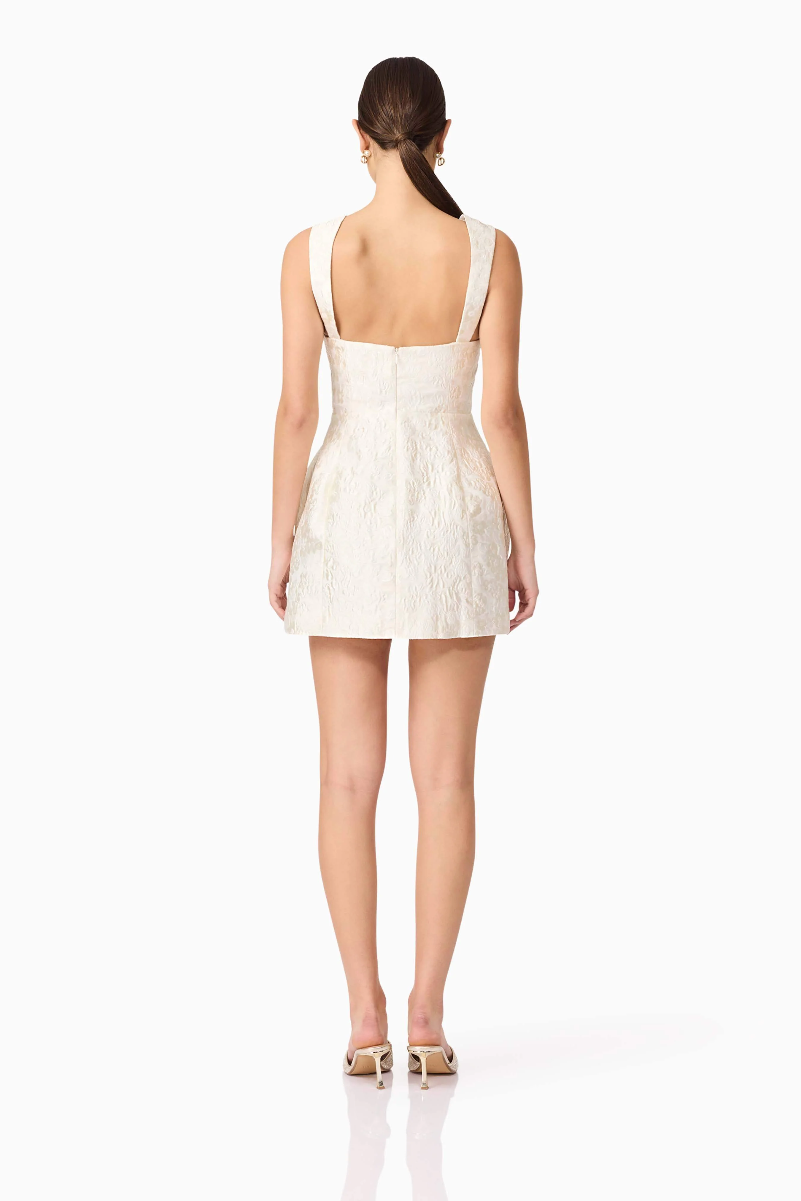 Galadirel Mini Dress in White - Image 6