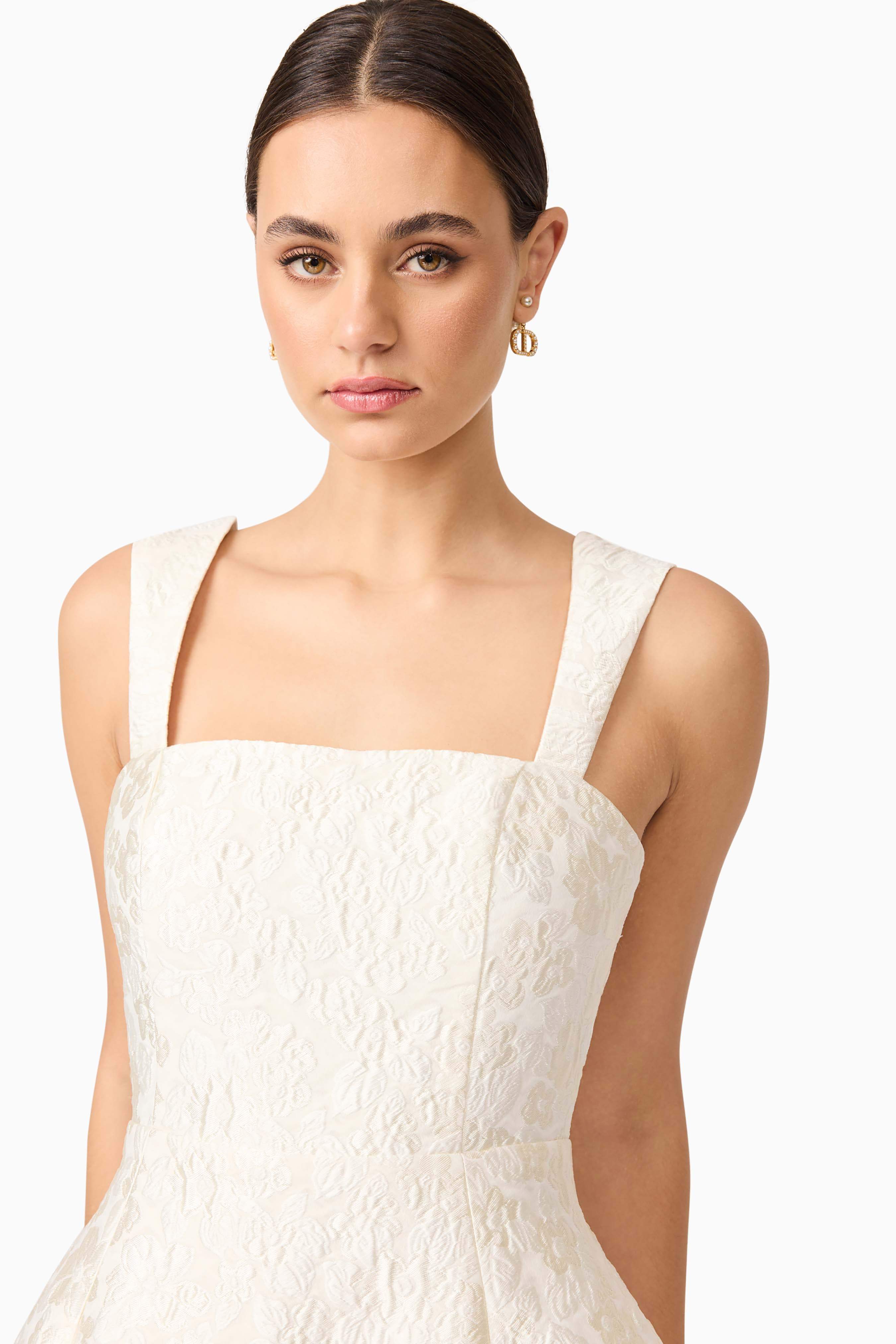 Galadirel Mini Dress in White - Image 7