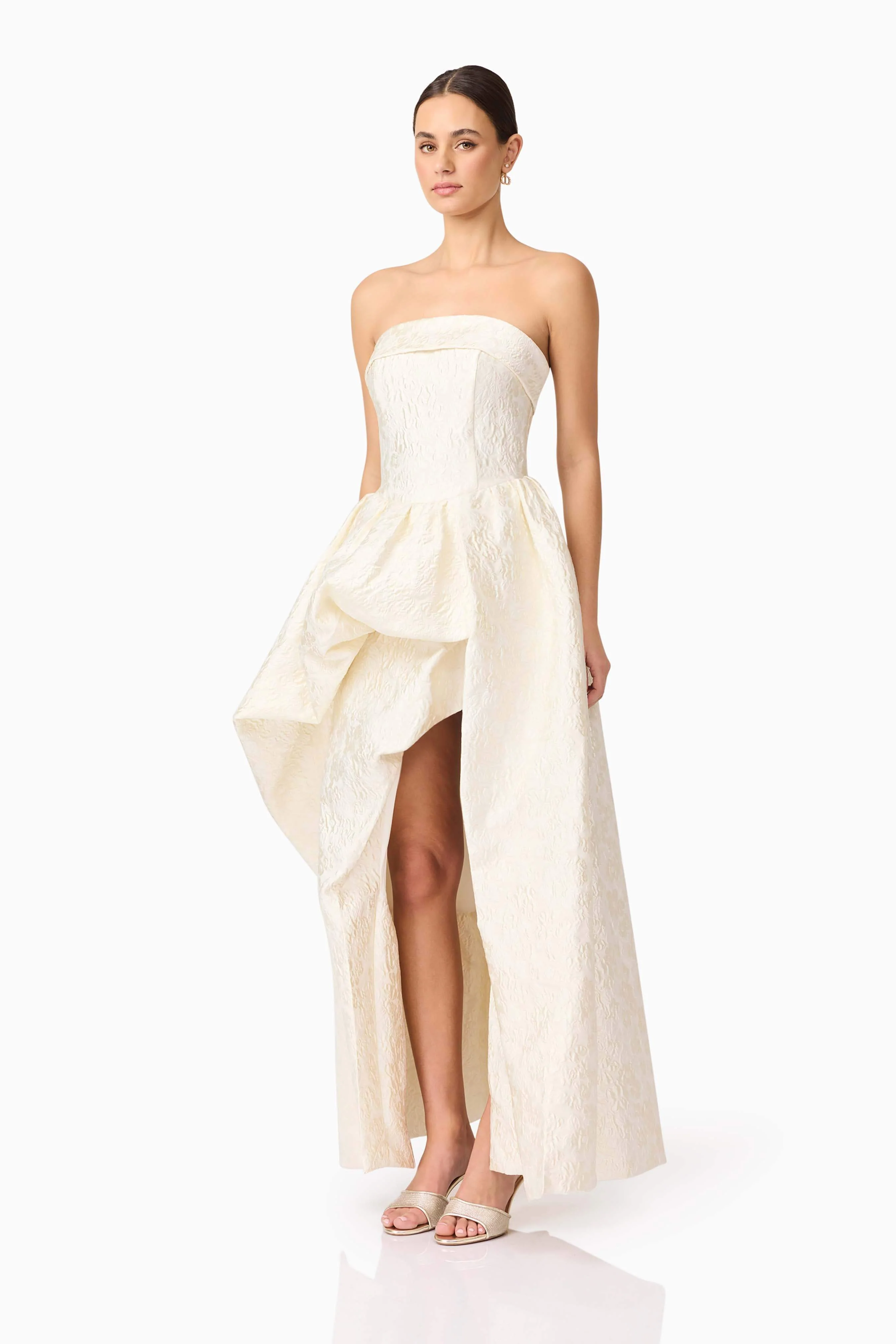 Galadirel Strapless Gown in White - Image 4