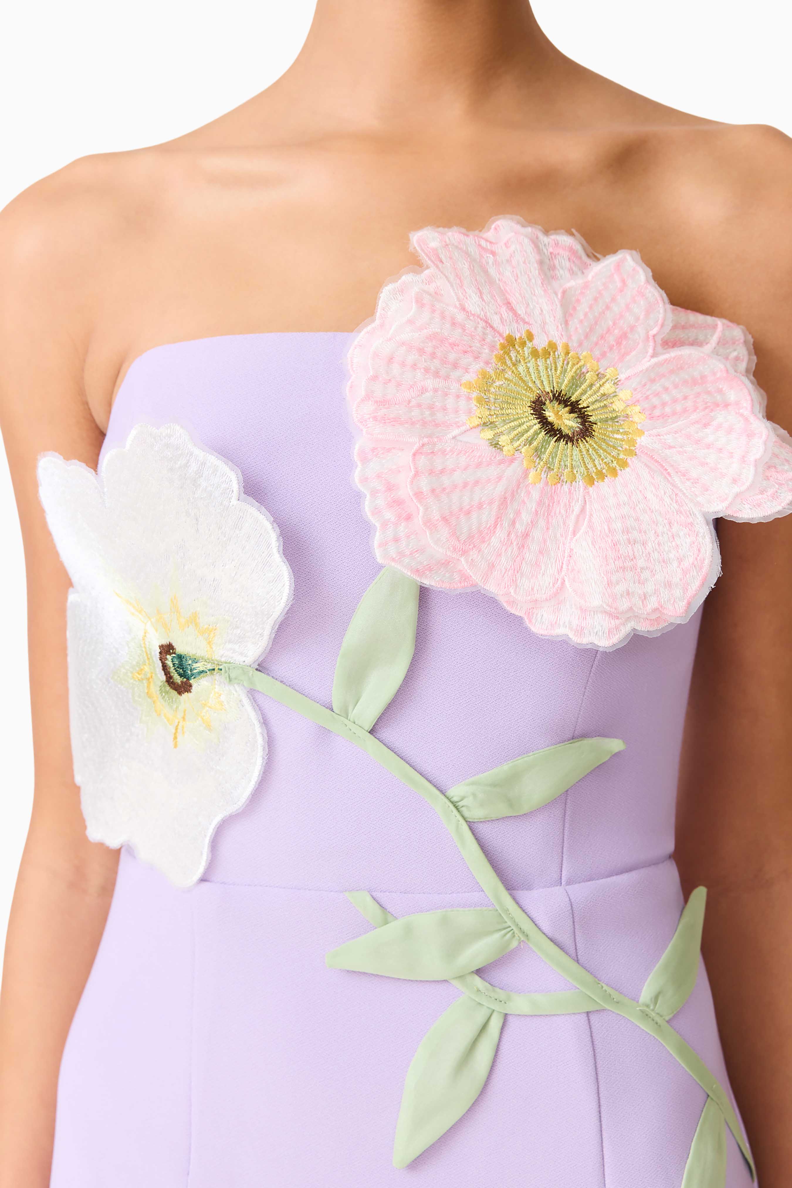 Hope Strapless Midi Dress in Purple - Image 6