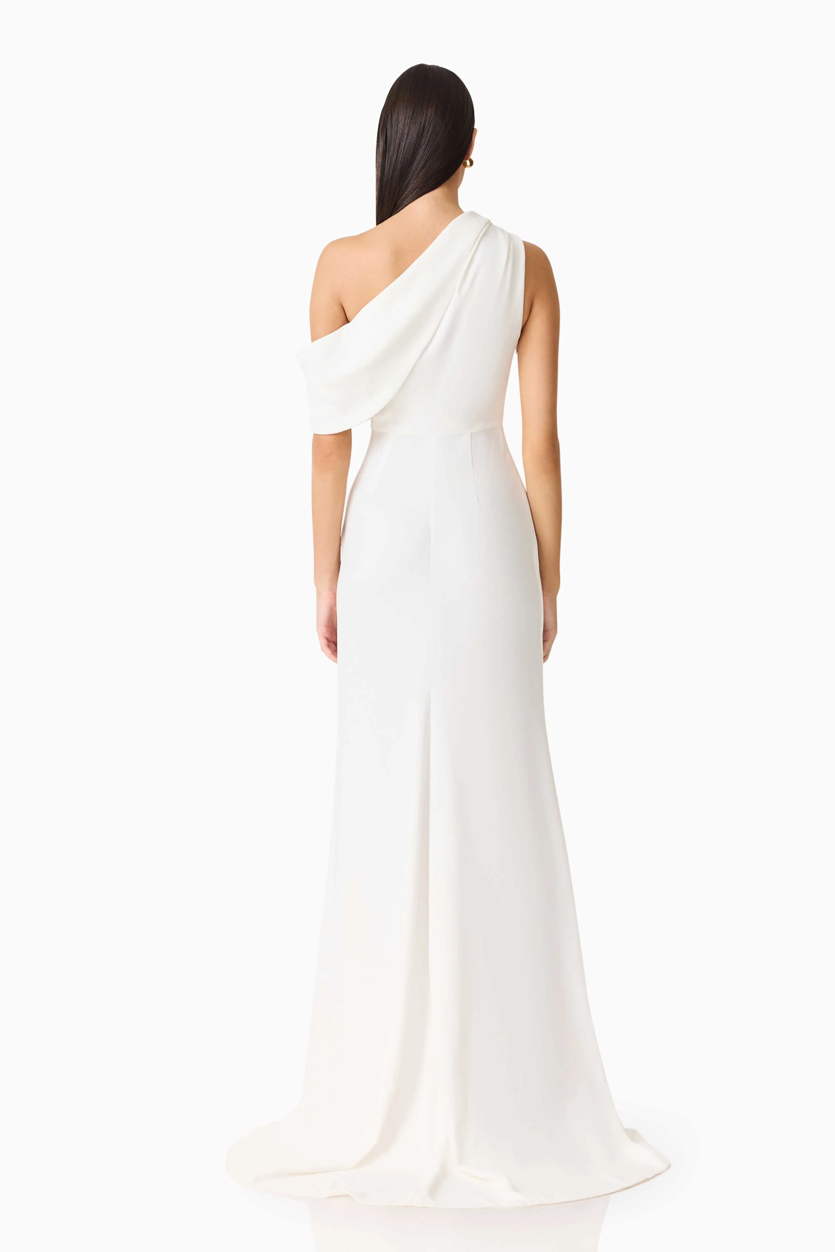Isadora Off The Shoulder Maxi Gown in Ivory - Image 5