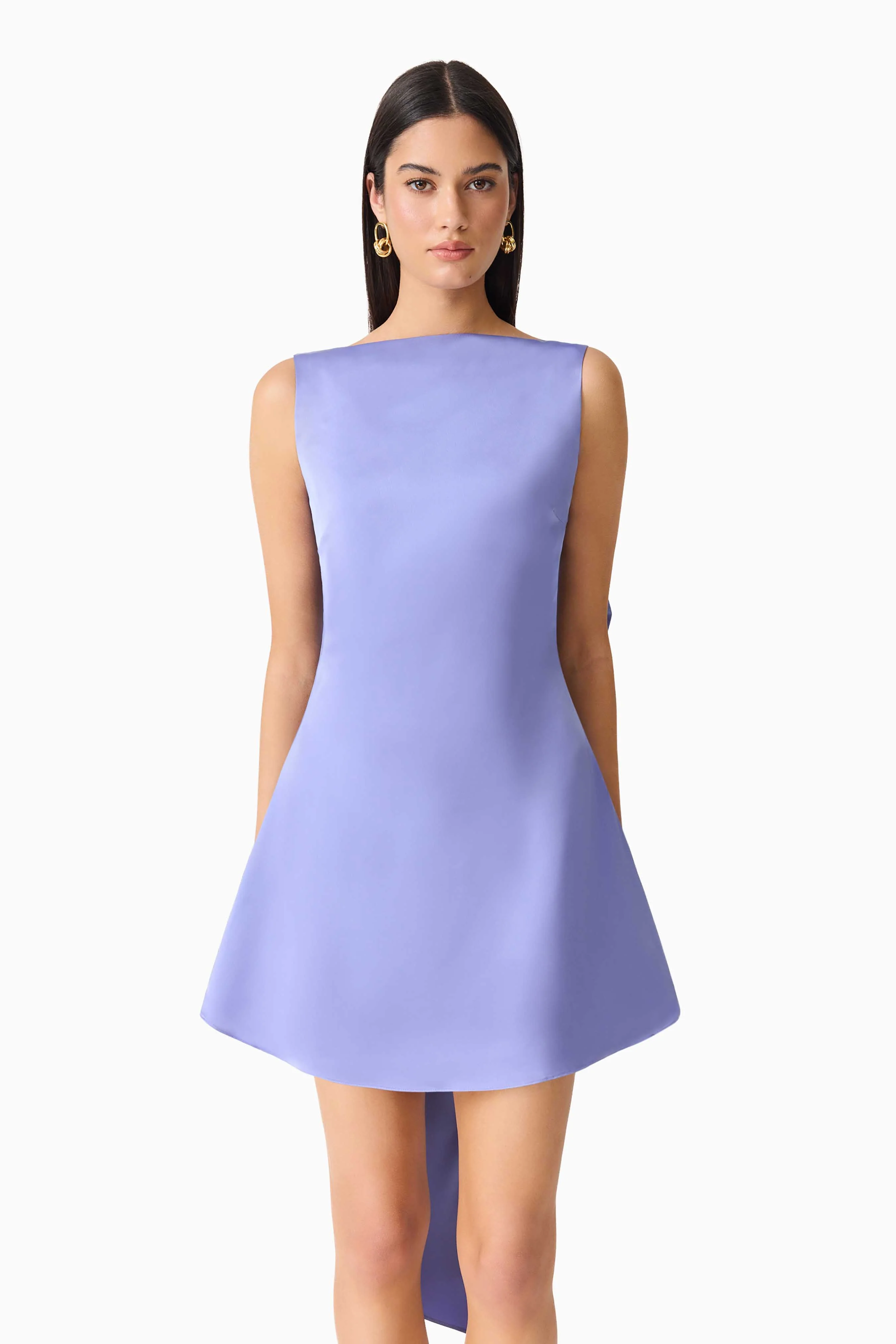 Jacinta Shift Mini Dress in Blue - Image 2