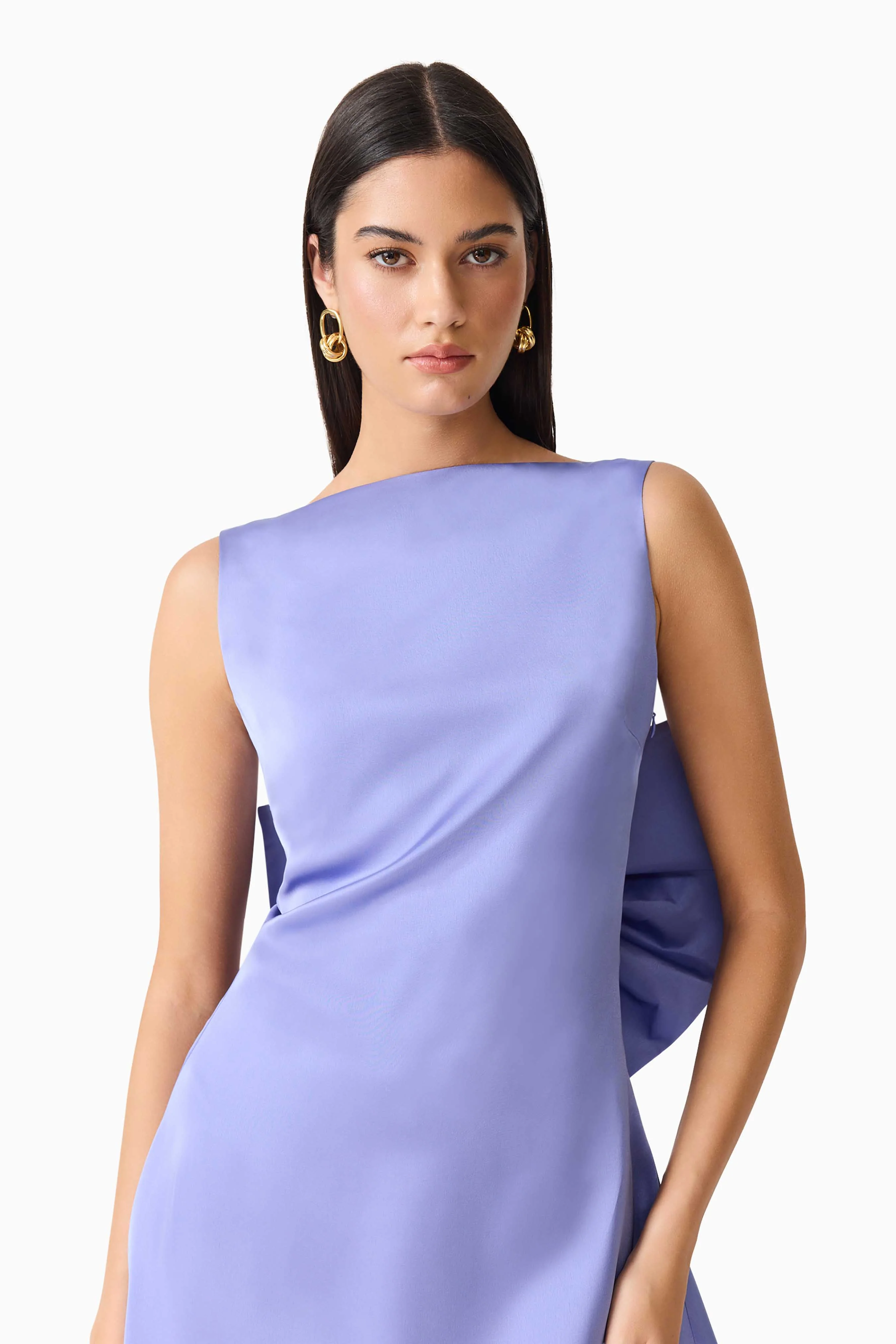Jacinta Shift Mini Dress in Blue - Image 5