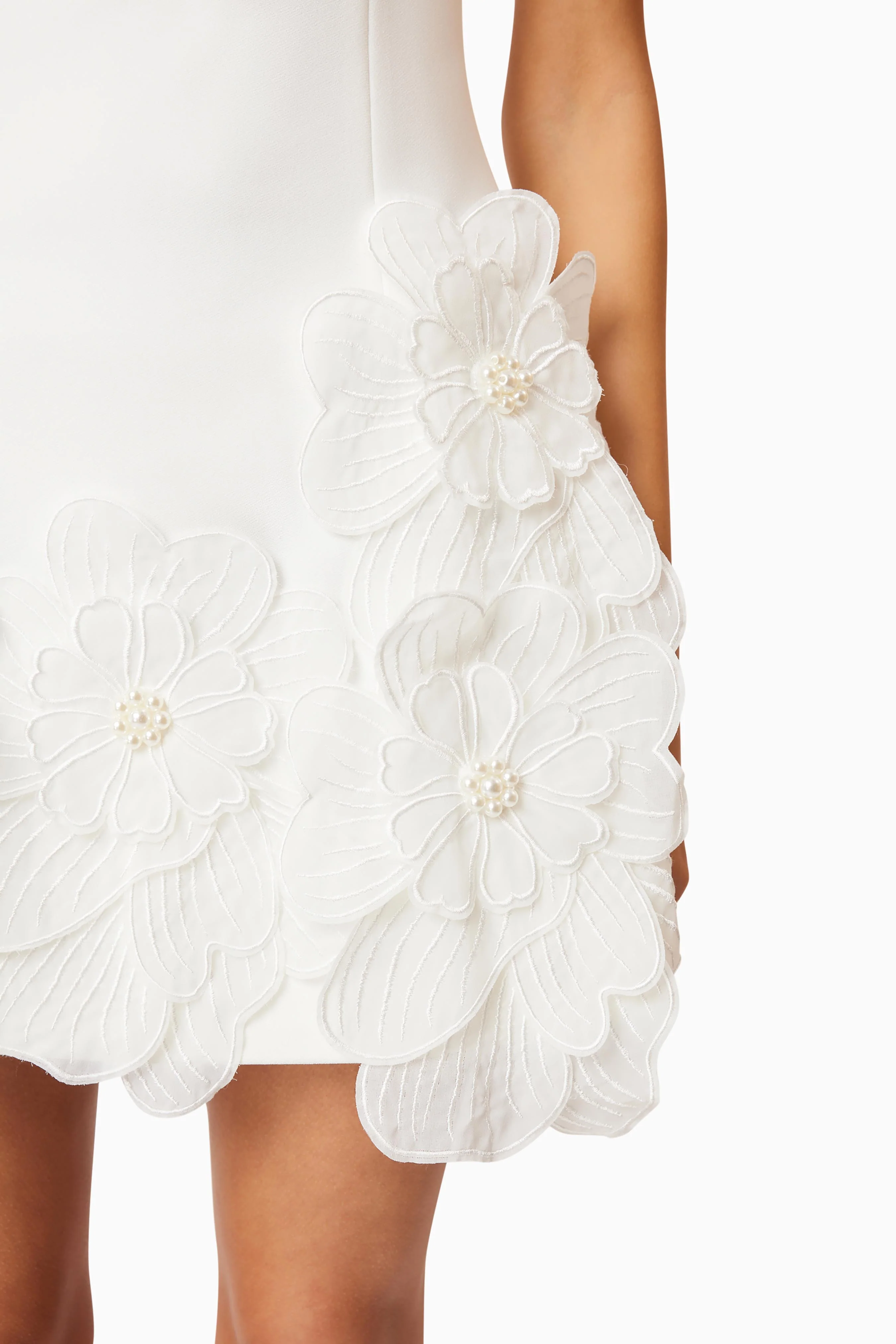 Janelle Mini Dress In White - Image 6