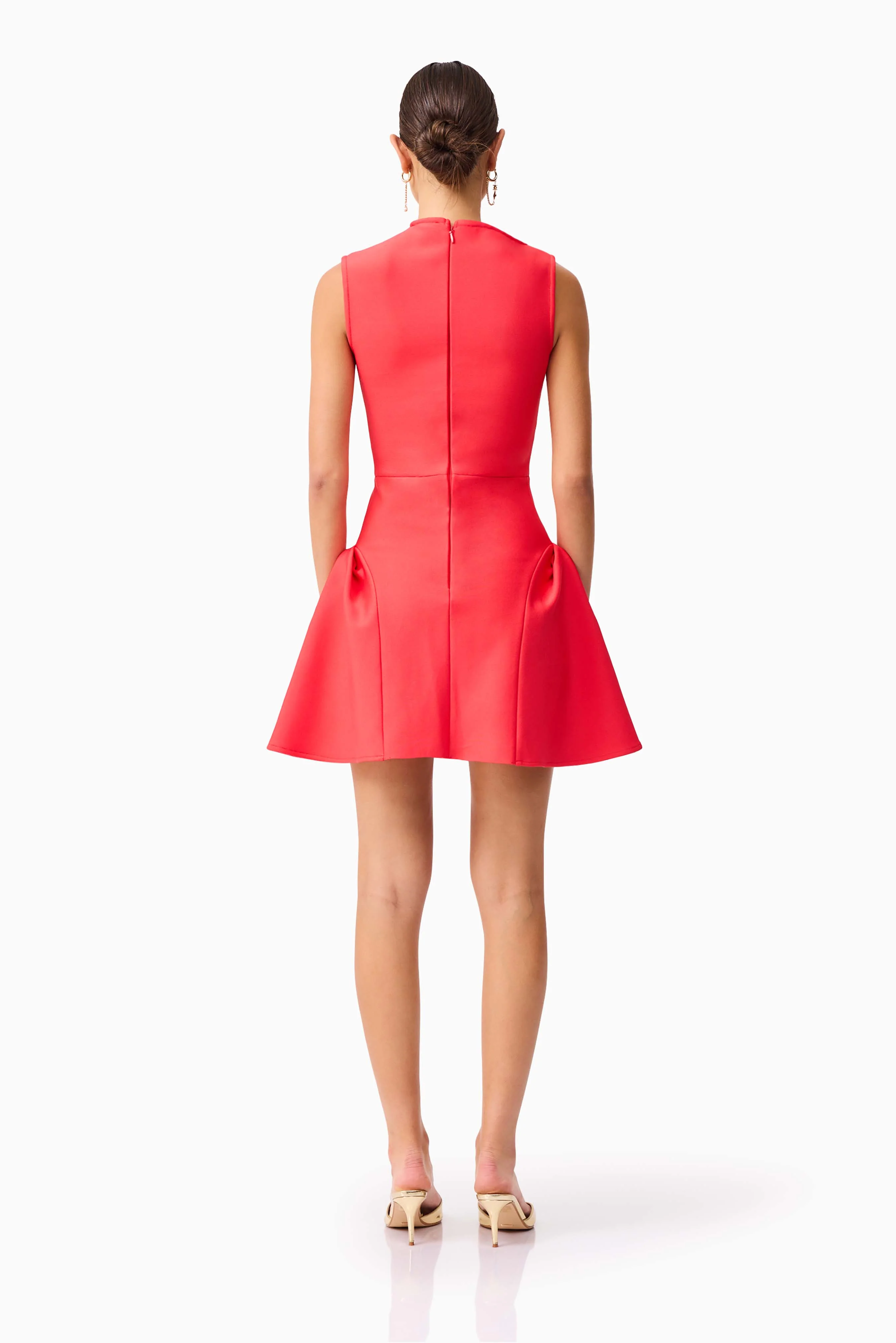 Jesselle Mini Dress in Red - Image 6