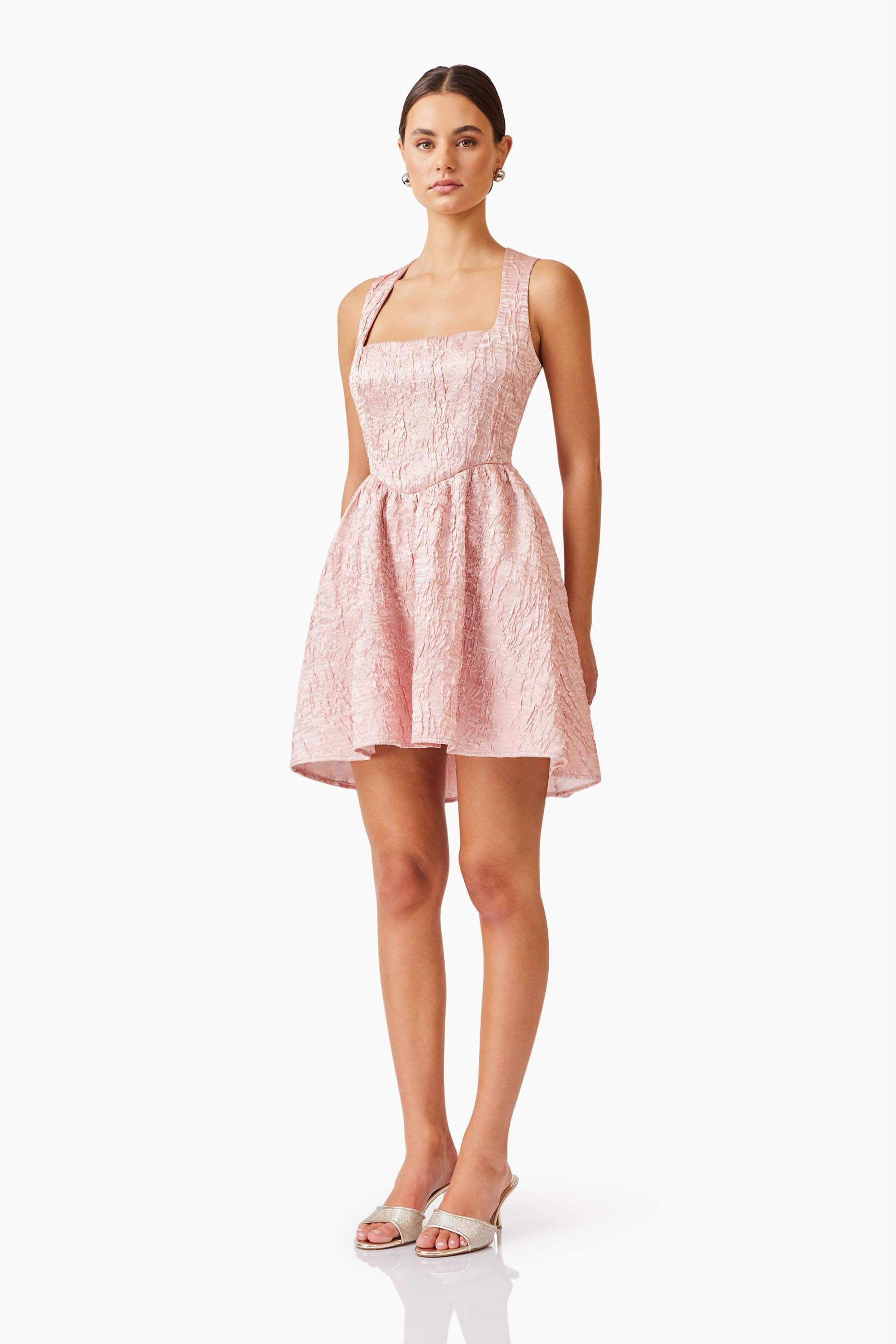 Joesphine Corset Mini Dress in Pink - Image 3