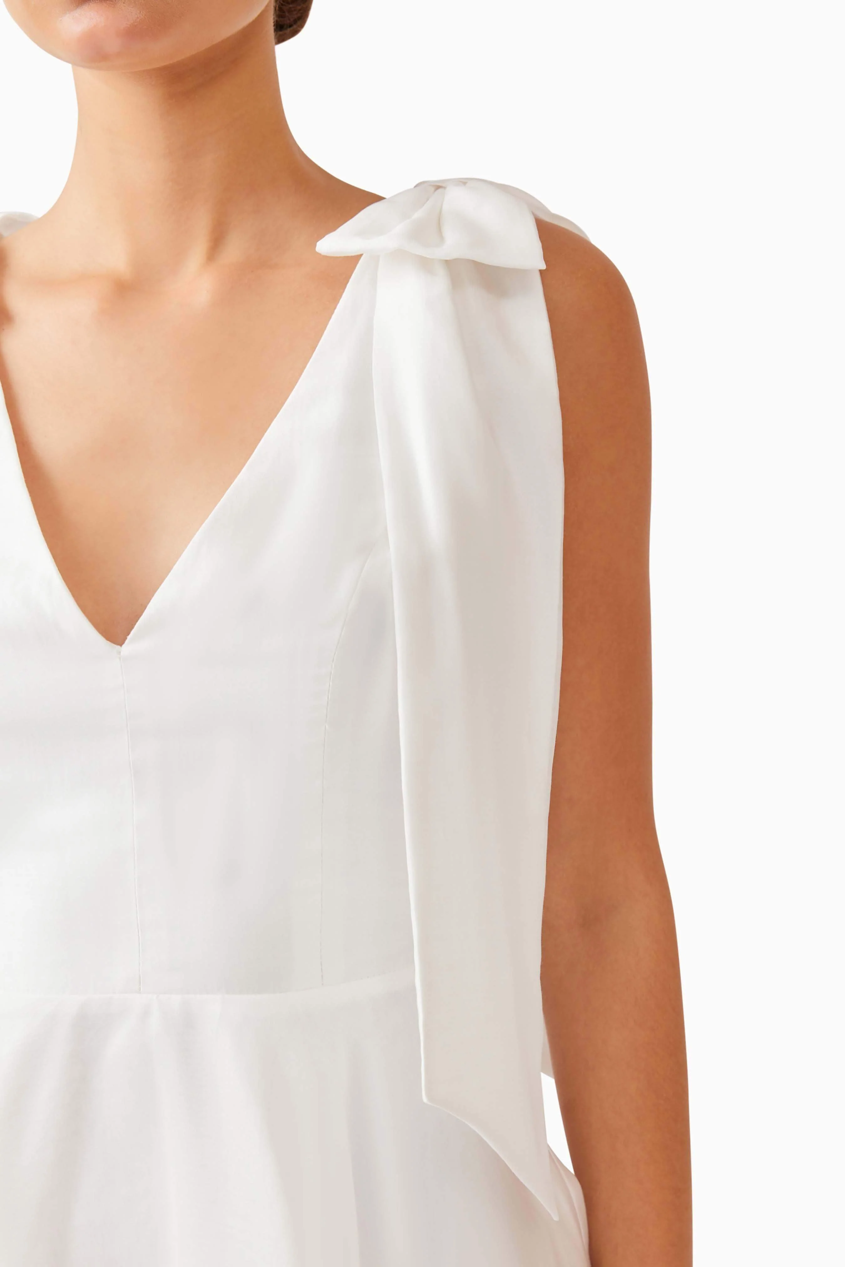 Kalani Mini Dress in White - Image 7