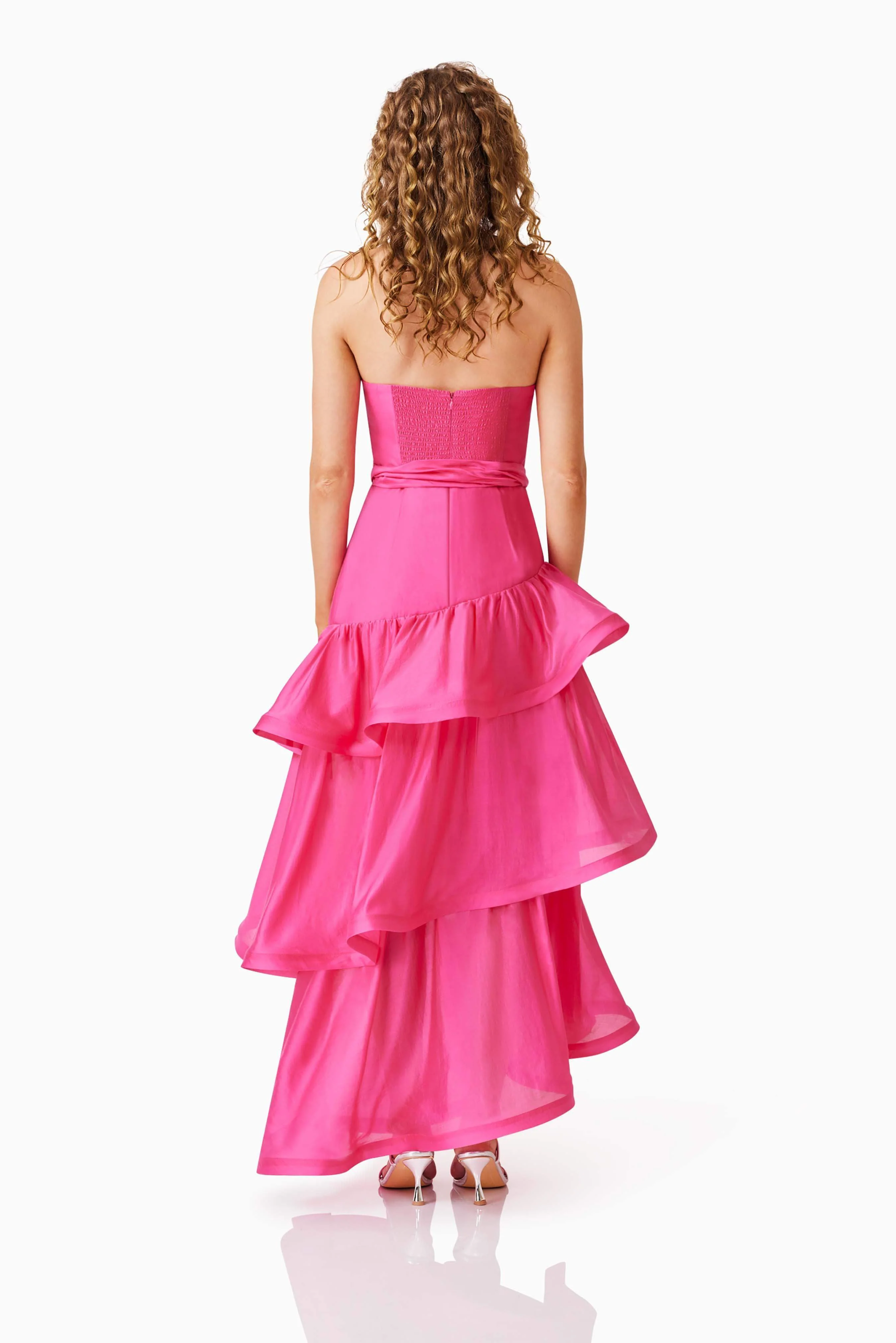 Kalani Strapless Maxi Dress in Pink - Image 5
