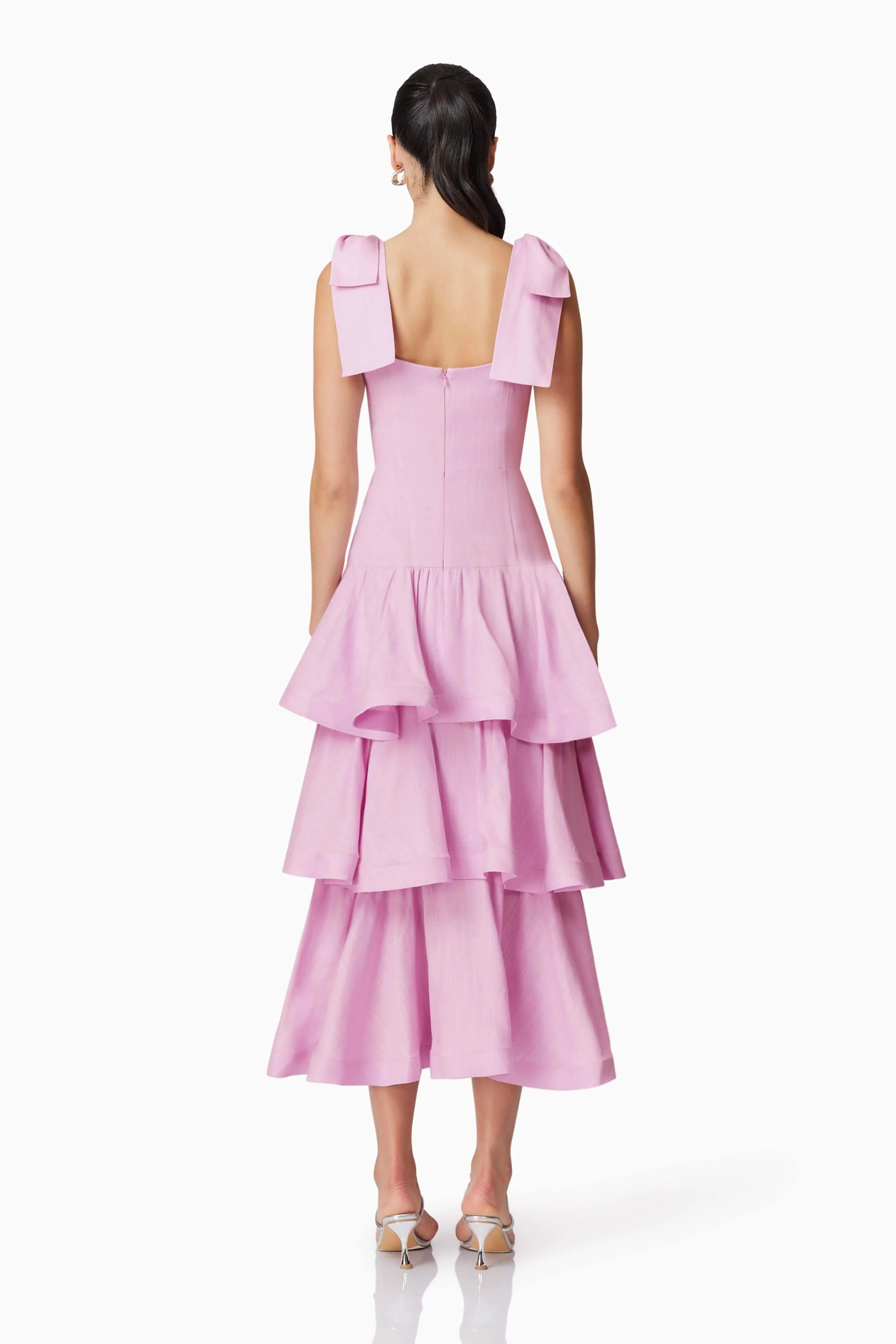 Kara Tiered Maxi Dress in Purple - Image 5