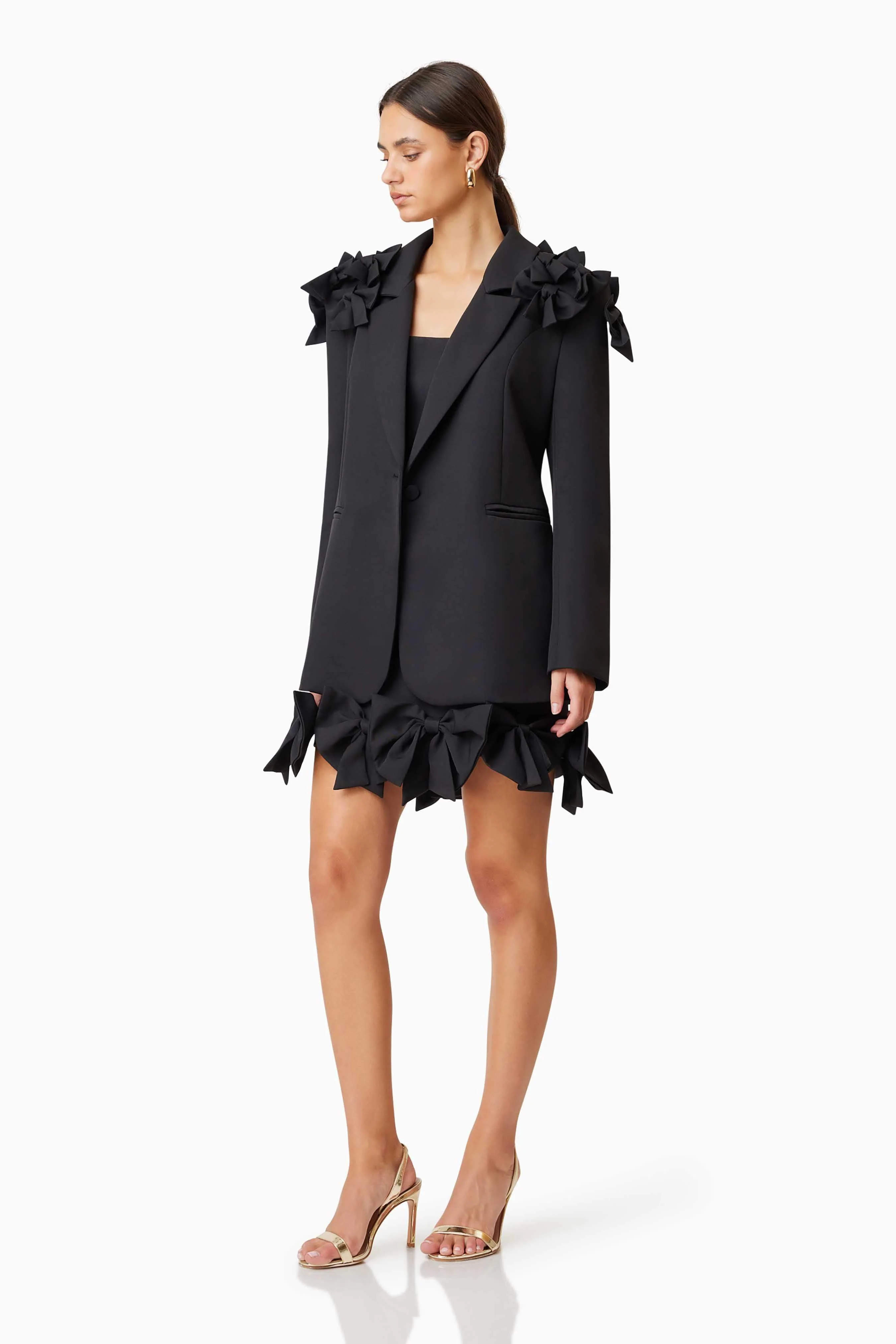 Kennedy Oversized Tailored Jacket in Black - Image 4