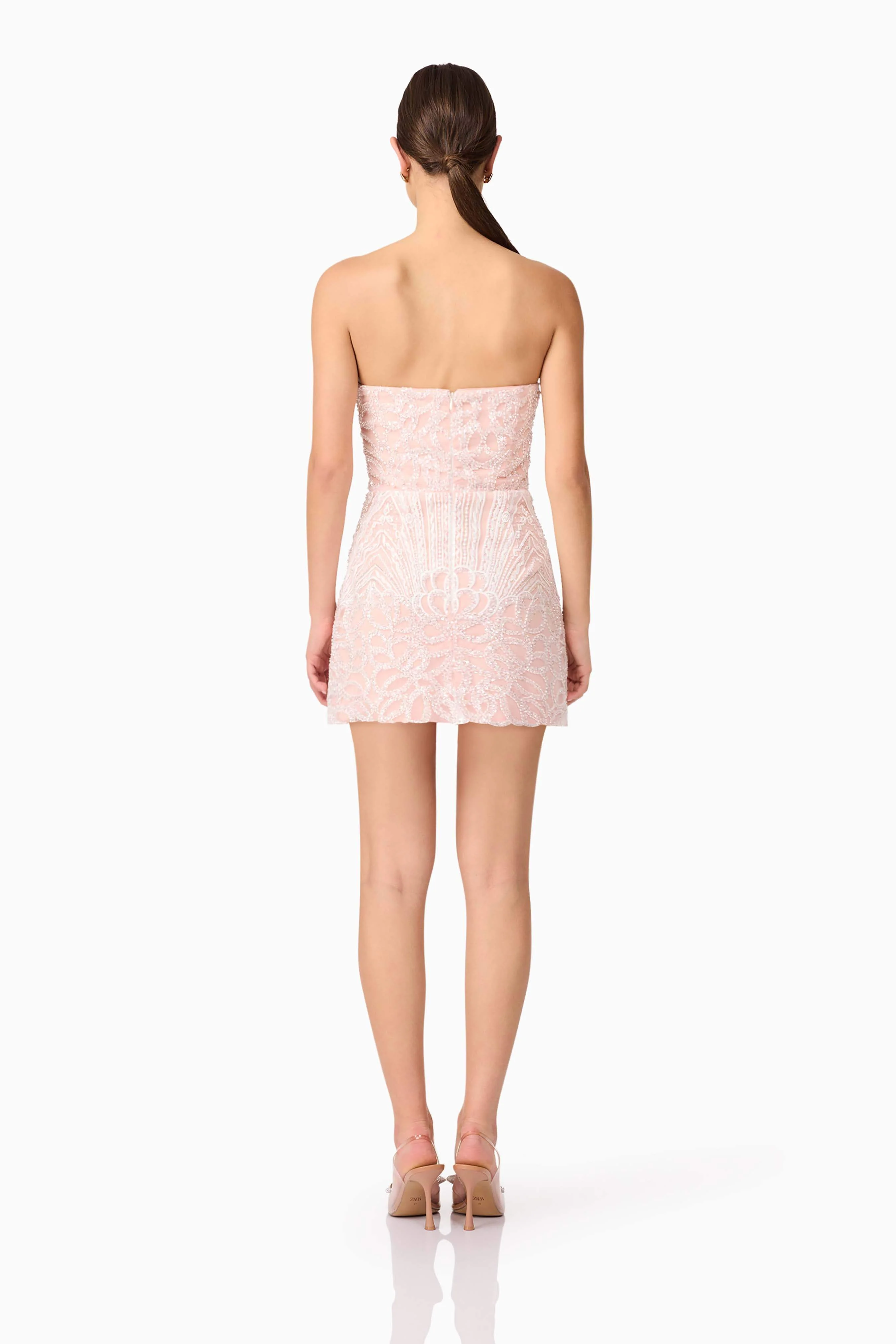 Kiki Strapless Mini Dress in Pink - Image 5