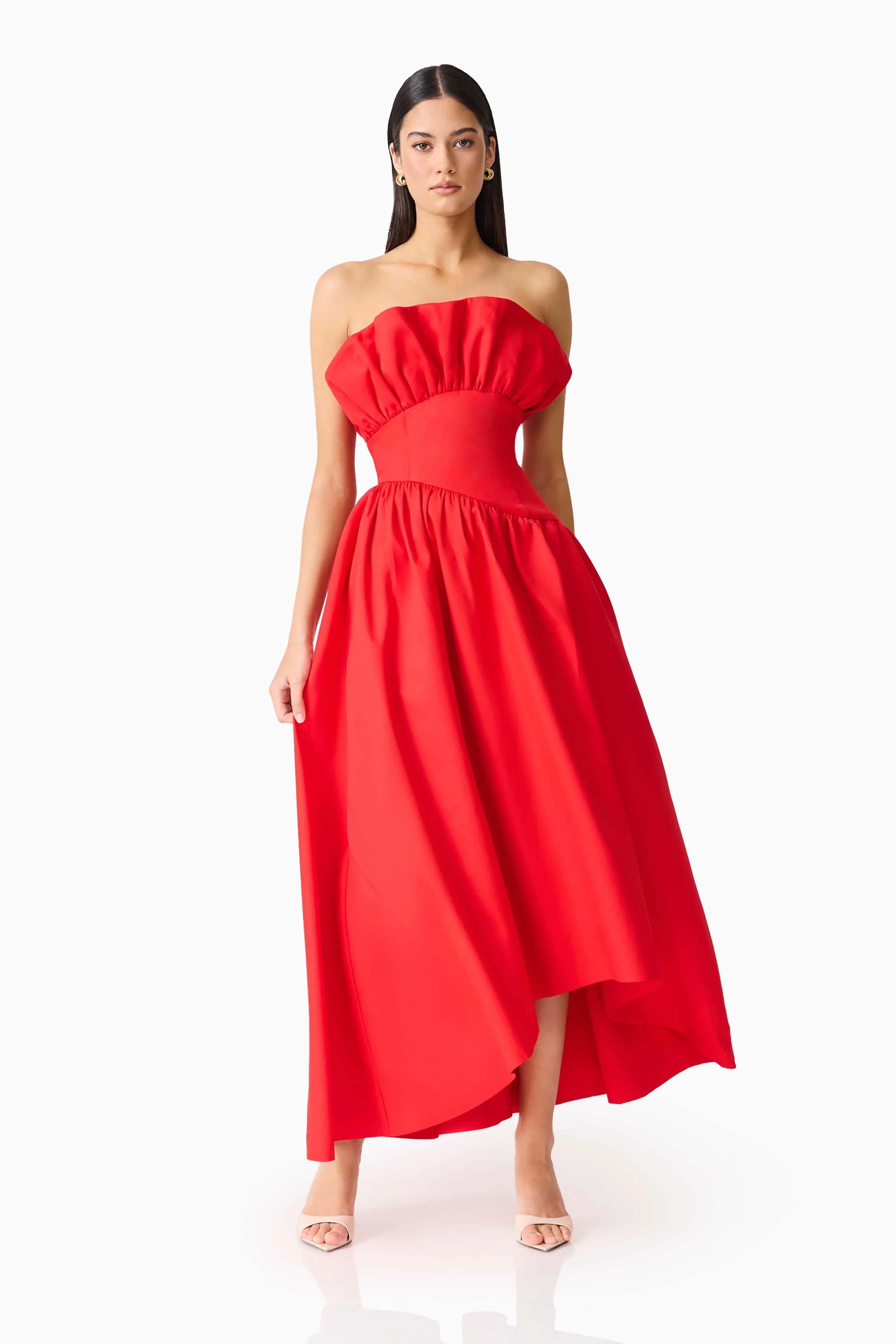 Laurel Sleeveless Maxi Dress In Red - Image 6